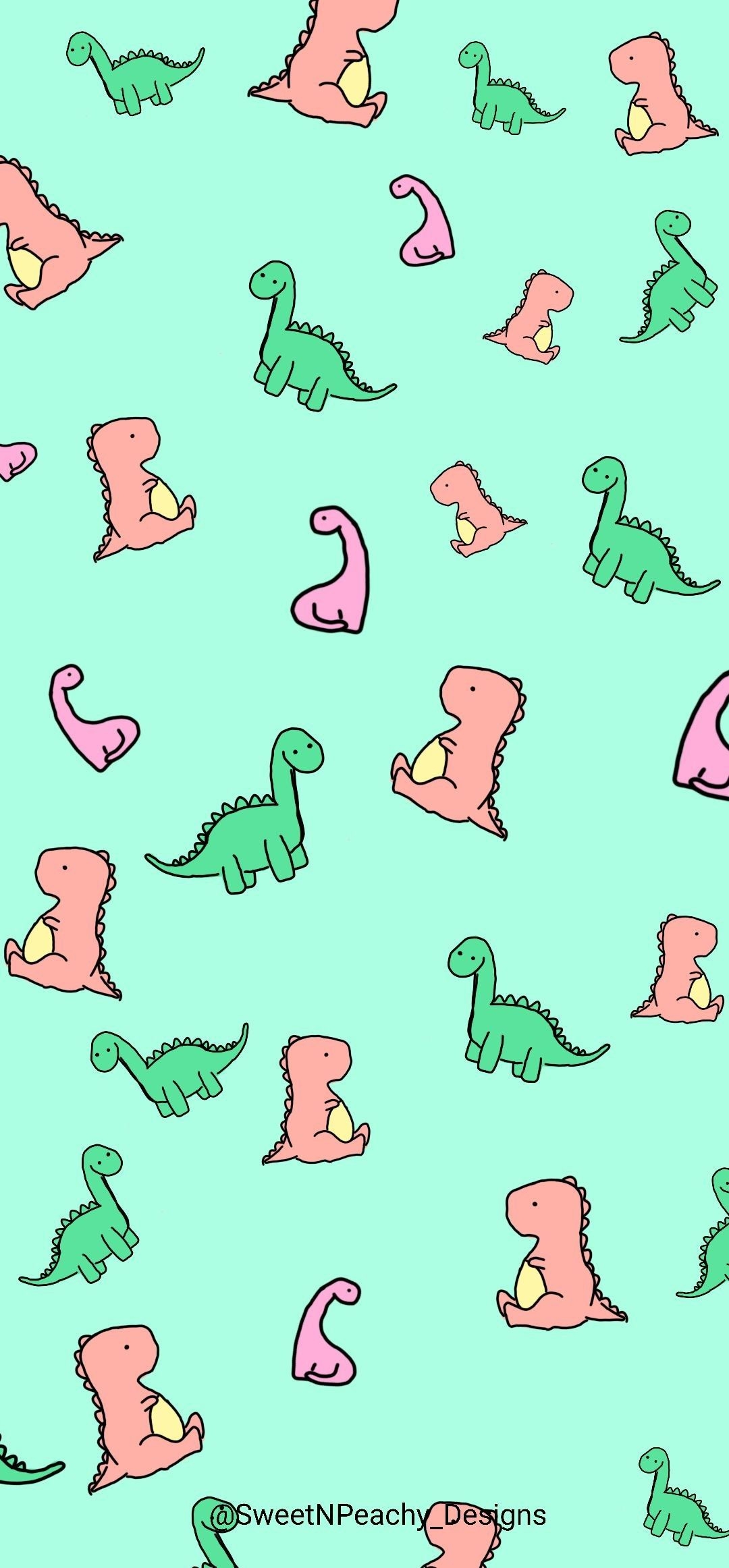 1080x2330 cute, Dinosaur wallpaper.com, Phone