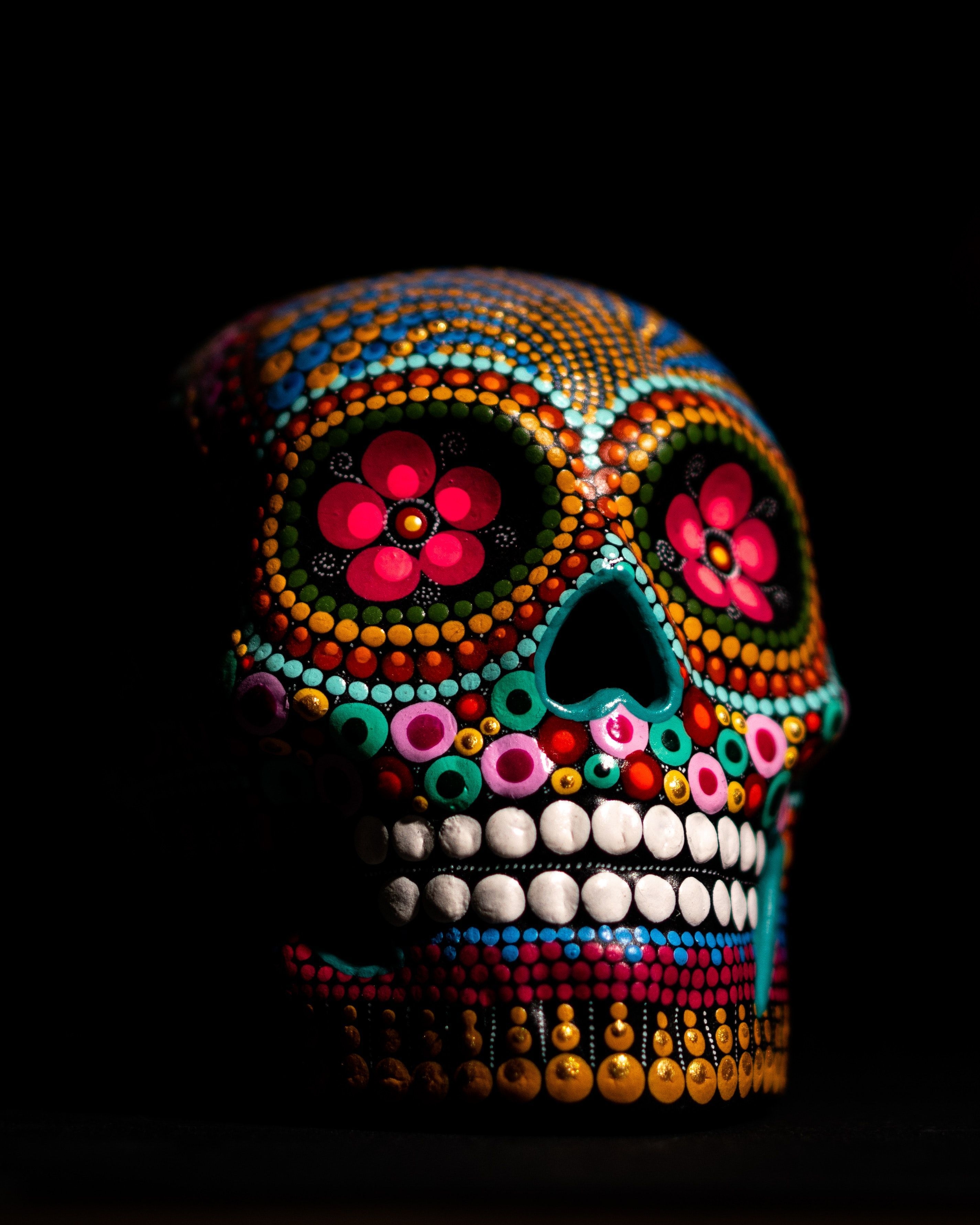 2850x3570 Rhinestone Skull Wallpaper, Phone