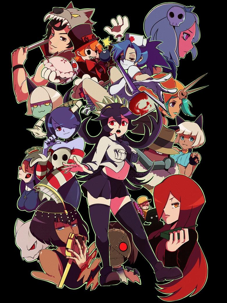 780x1040 Skullgirls Wallpaper comp, Phone