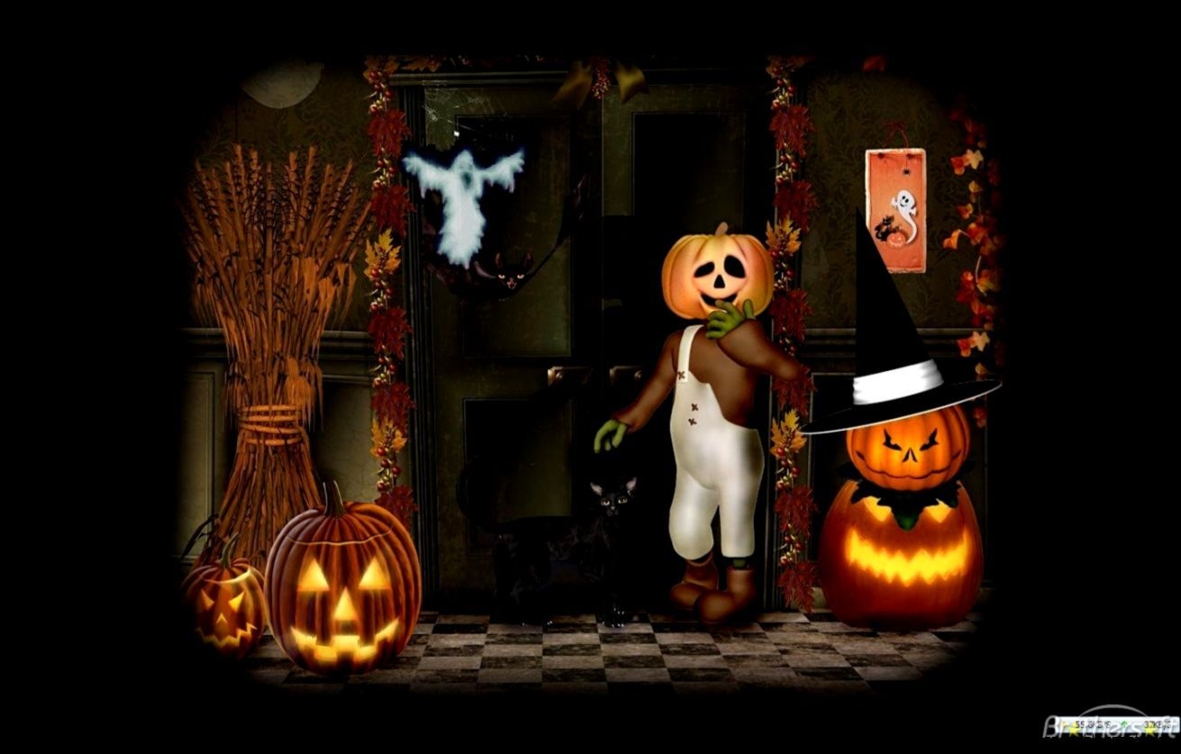 1310x840 Collection of Cartoon Halloween Wallpaper on HDWallpaper, Desktop