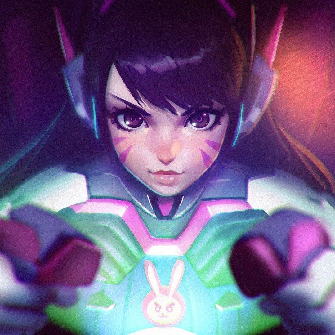 1080x1080 Blizzard Entertainment, Overwatch, Video Games, D.Va Overwatch, Phone