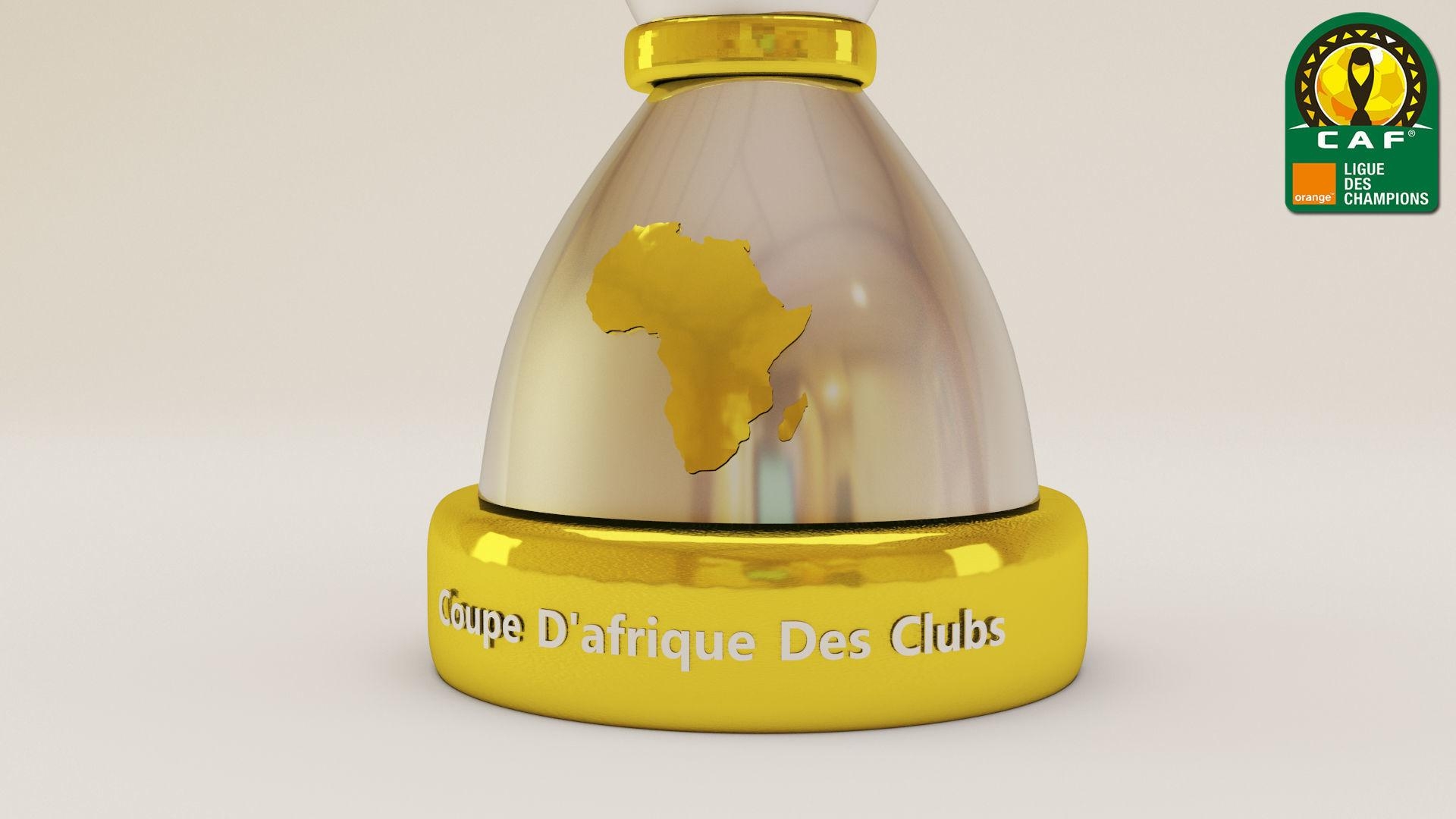 1920x1080 3D model CAF Champions League trophe, Desktop