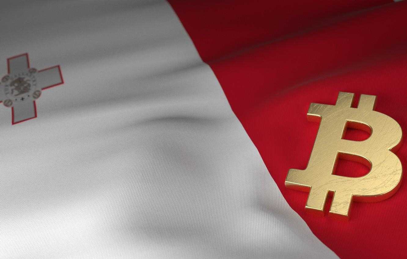 1340x850 Wallpaper blur, flag, Malta, bitcoin, malta, bitcoin image, Desktop