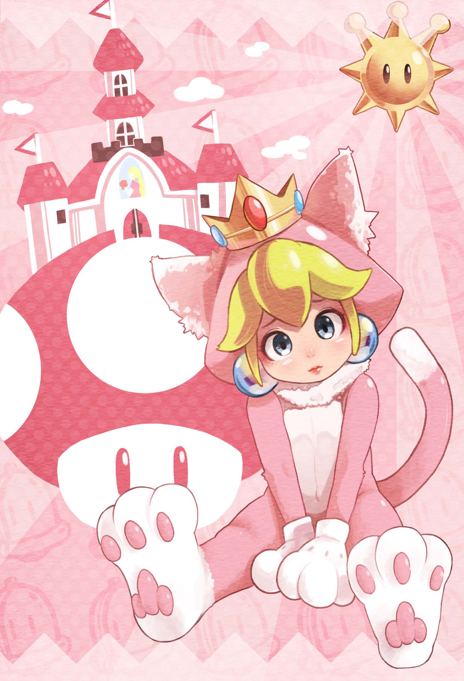 1500x2200 Cat Peach Peach Wallpaper Anime Image Board, Phone