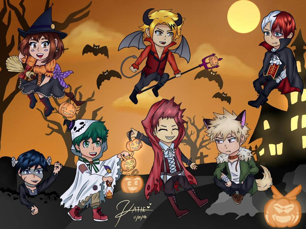 1030x770 Chibi Halloween. My Hero Academia Amino, Desktop