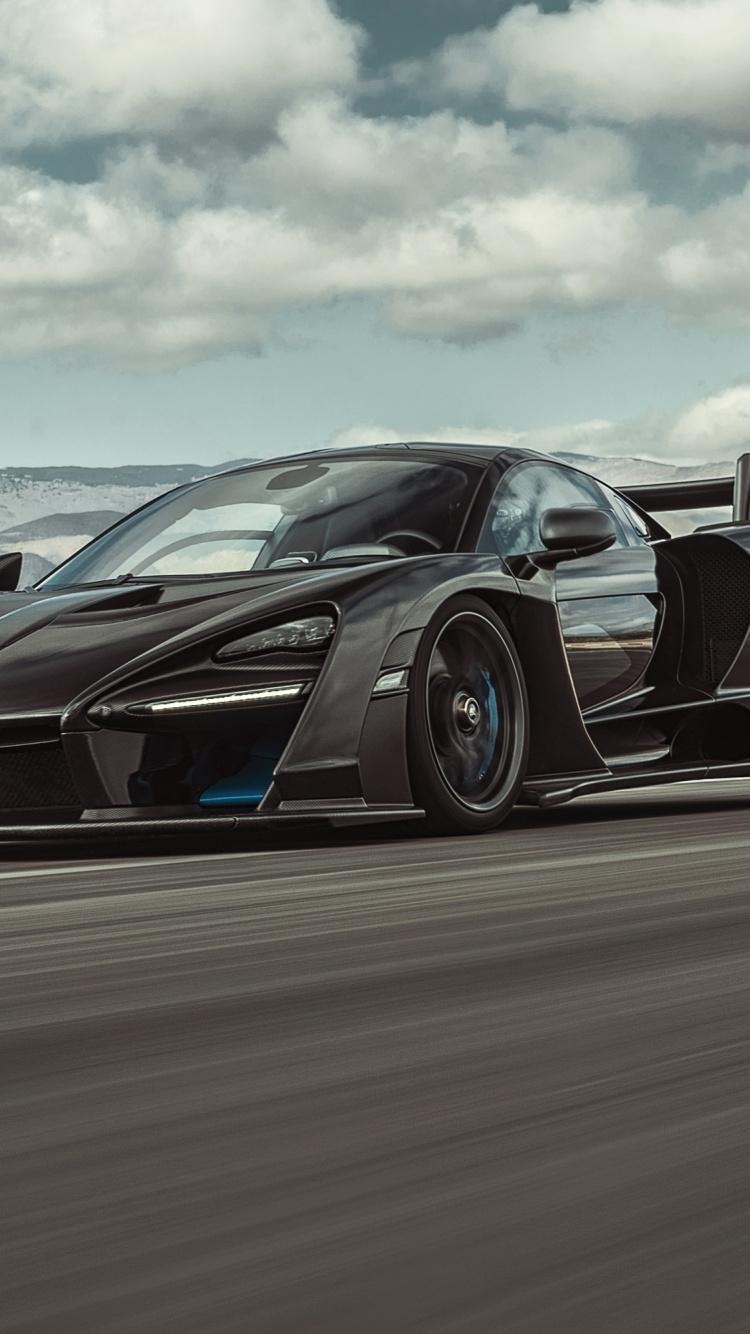 750x1340 Download wallpaper  mclaren senna, black, sports car, iphone iphone  HD background, 5625, Phone