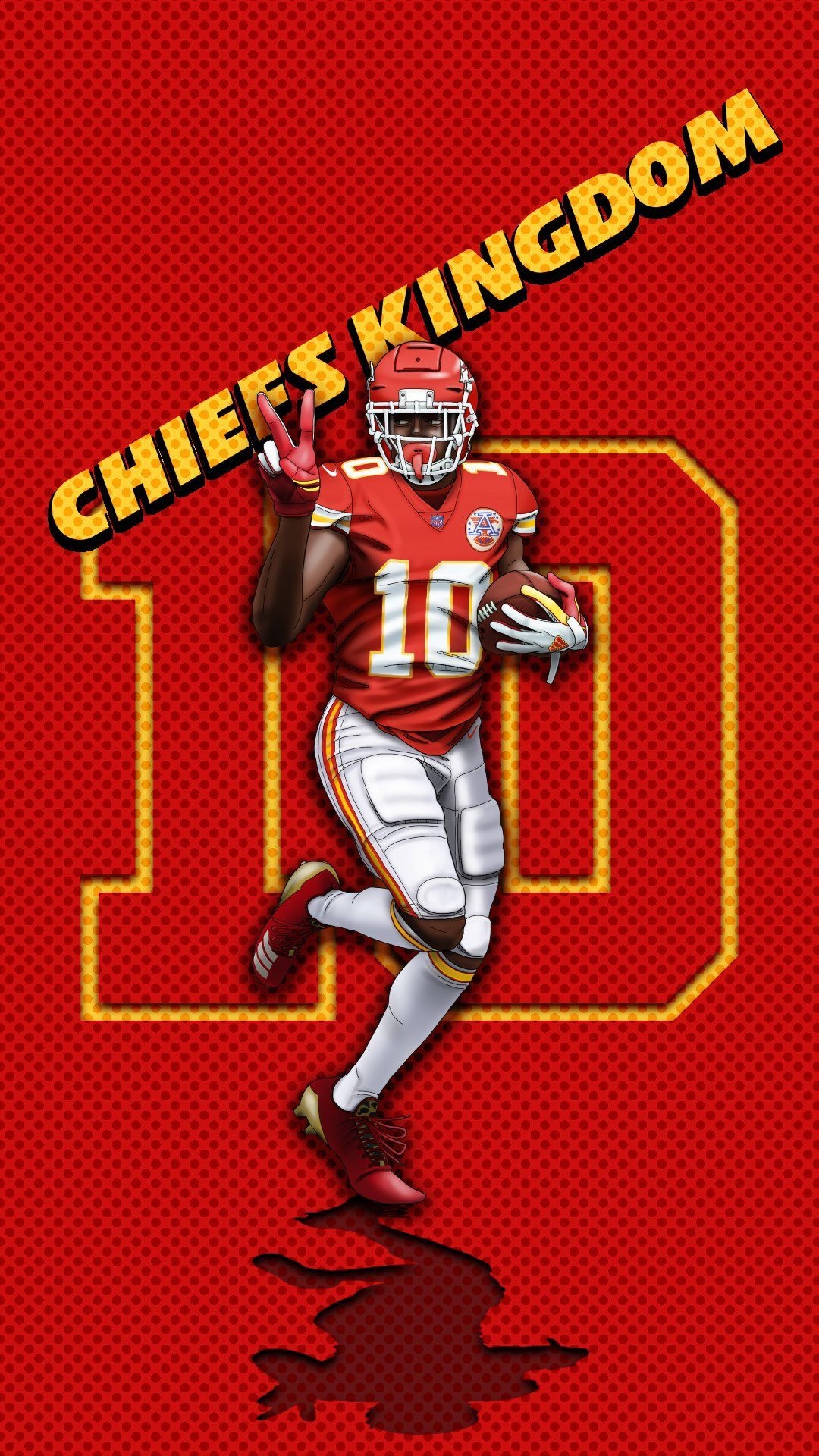 1080x1920 Tyreek Hill Fan Art #wallpaper #chiefs. Kansas city chiefs football, Nfl kansas city chiefs, Kansas city chiefs funny, Phone