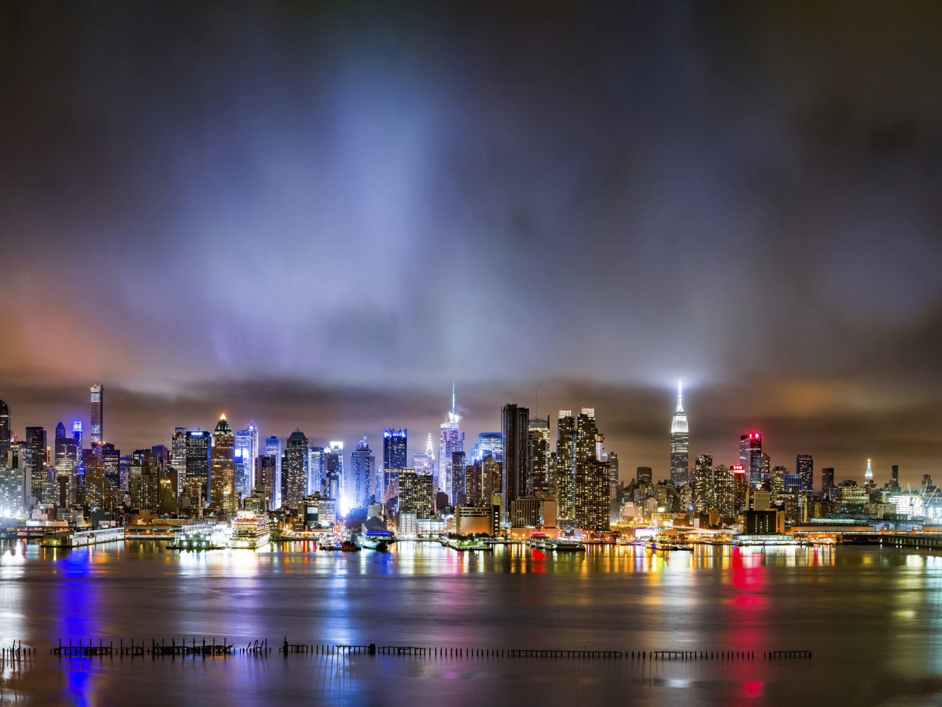 1920x1440 New York City Landscape Night Time Weehawken United States Best HD Desktop Wallpaper For Tablets And Mobile Phones Free Download, Wallpaper13.com, Desktop