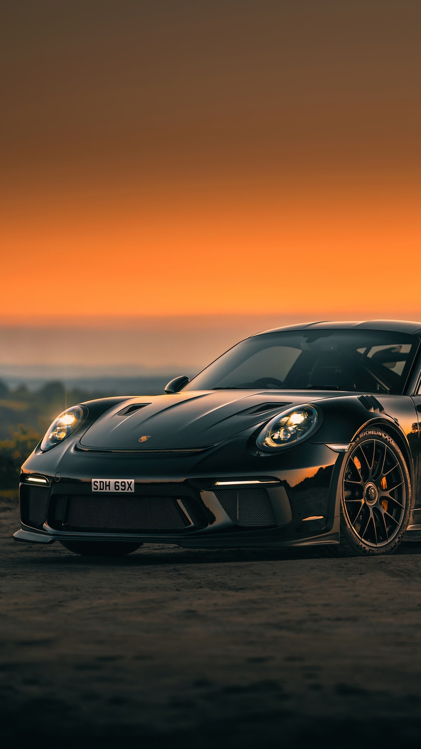 1440x2560 Wallpaper / Vehicles Porsche 911 GT3 Phone Wallpaper, Black Car, Porsche Car, Porsche,  free download, Phone