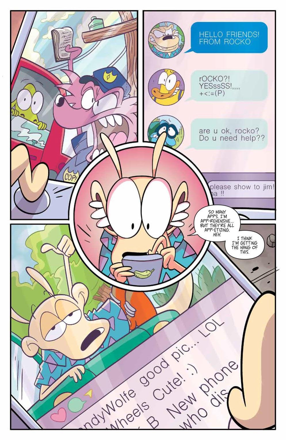 1000x1530 Preview: BOOM! Studios Rocko's Modern Life. Comic Book Club, Phone