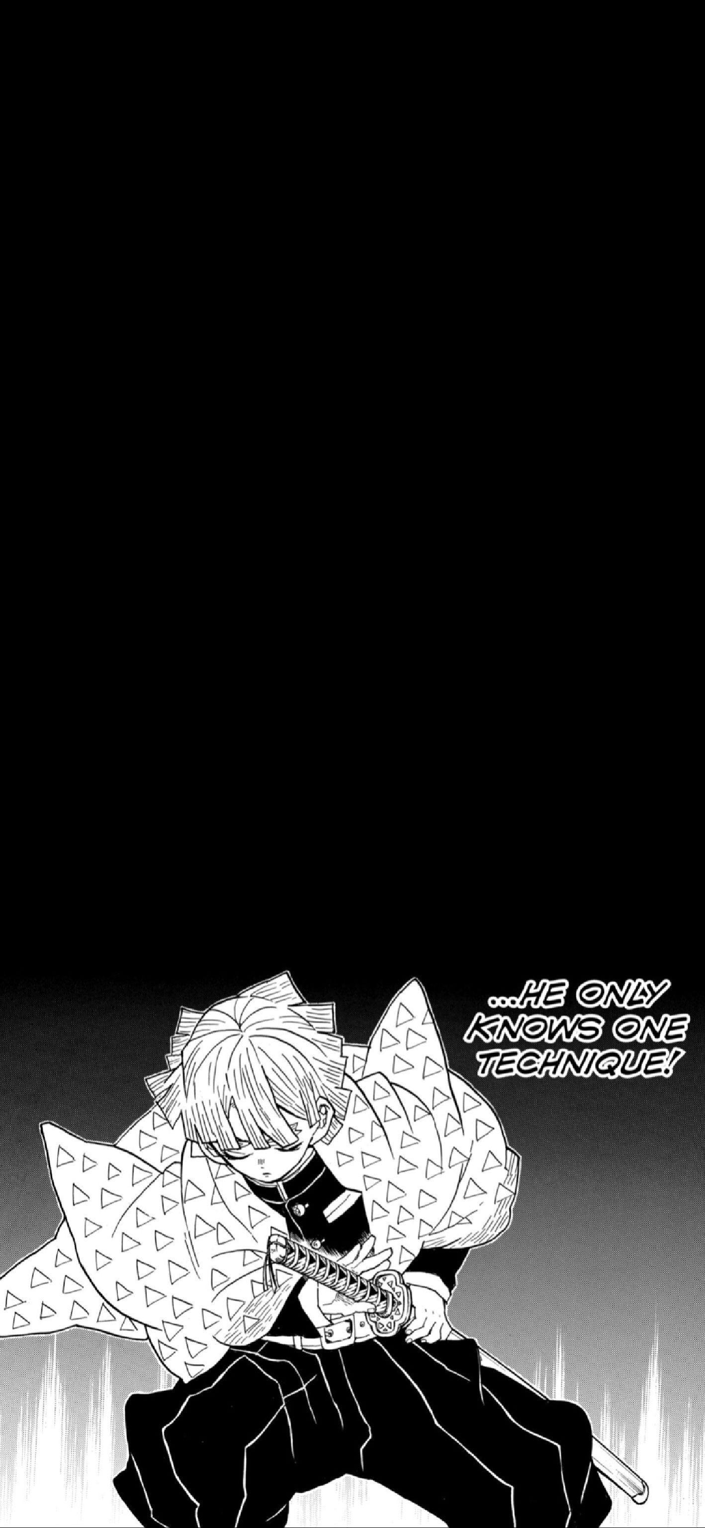 1420x3080 I made a iPhone wallpaper of Zenitsu from the manga :p, Phone