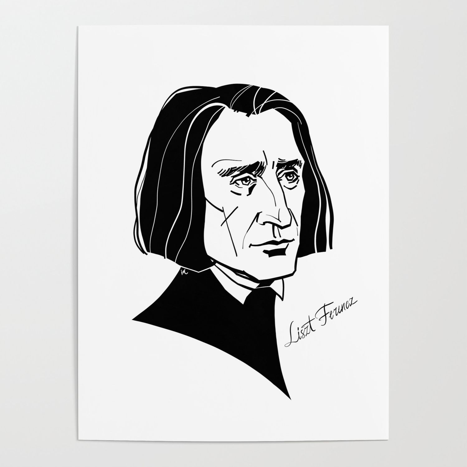 1500x1500 Franz Liszt Poster, Phone