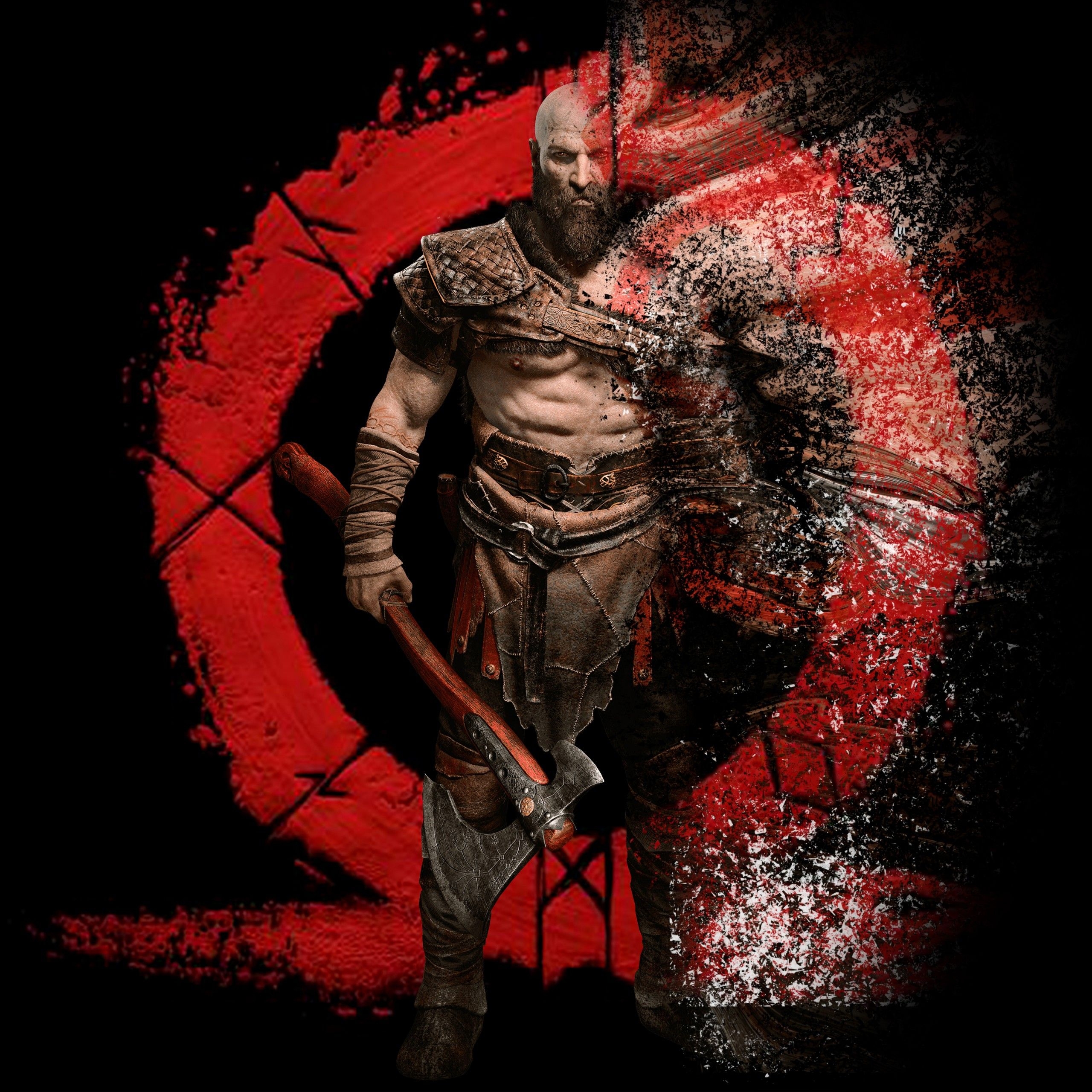 2560x2560 God Of War 4k, Phone