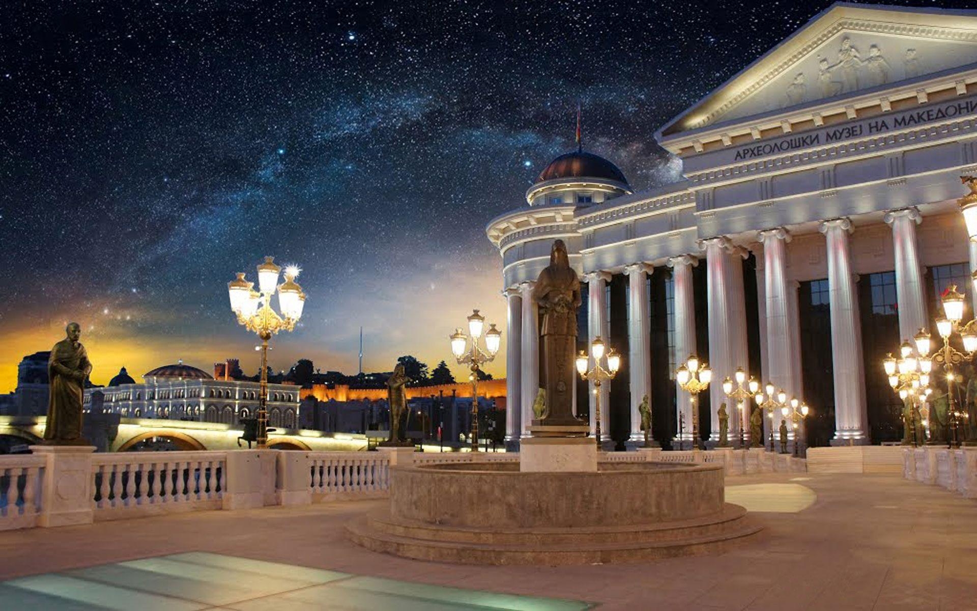 1920x1200 Archaeological Museum Of Macedonia In Skopje Baroque Architecture, Desktop