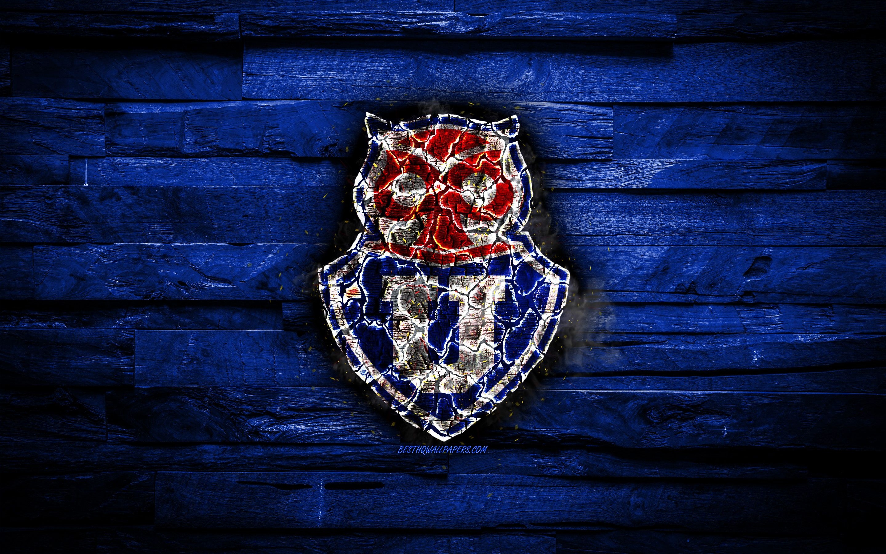 2880x1800 Download wallpaper Universidad de Chile FC, burning logo, Chilean, Desktop