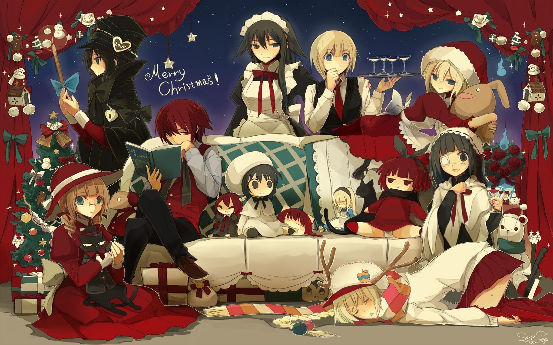 1920x1200 Christmas Anime Scene High Quality Wallpaper Yqufm Free.jpeg (1920×1200). Anime, Christmas Wallpaper Hd, Anime Wallpaper, Desktop