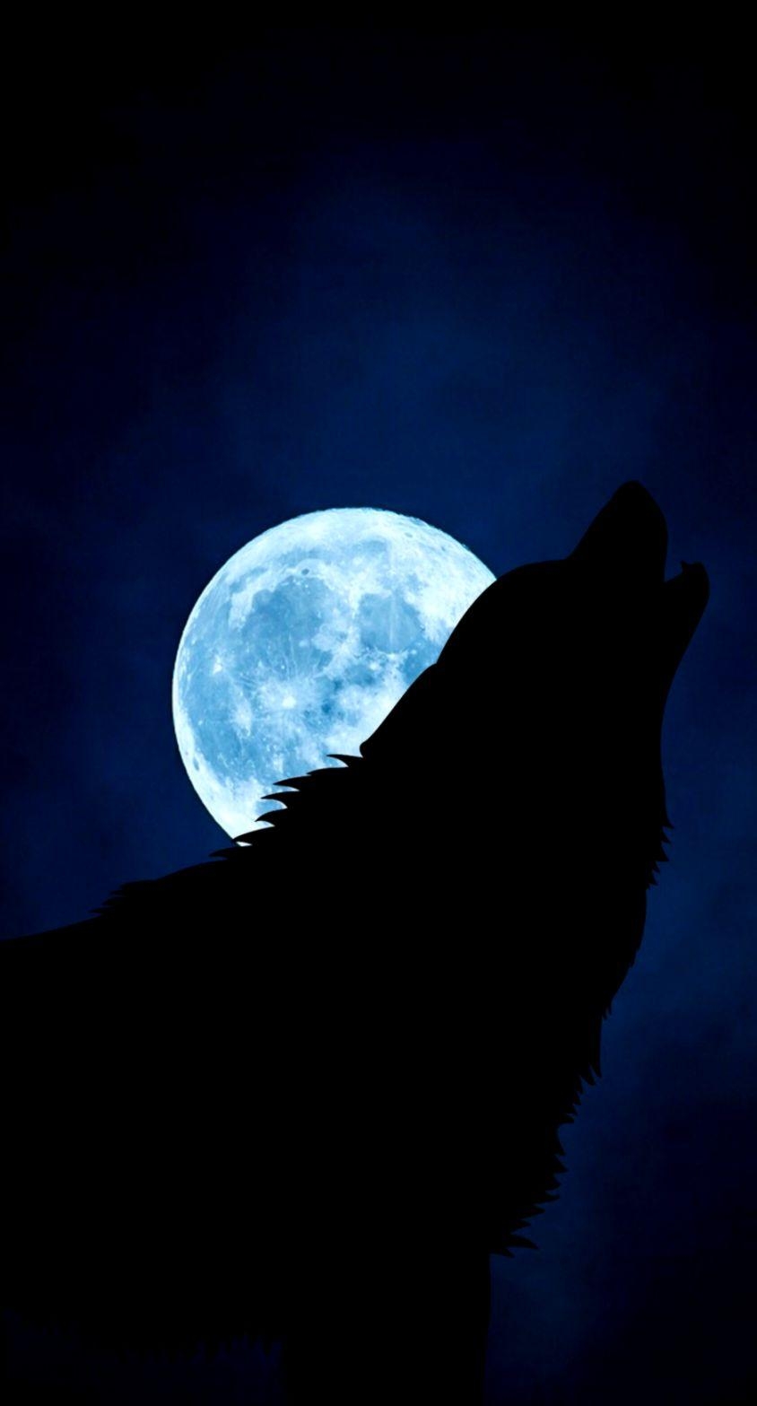 850x1570 Moon Wolves Abstract Wallpaper, Phone