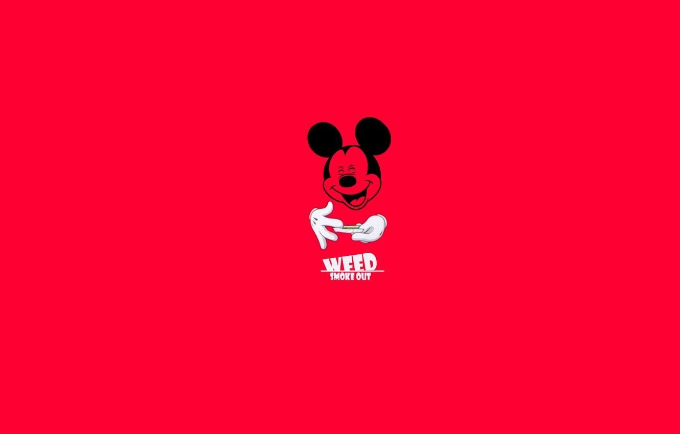 1340x850 Mickey Mouse Smoking Weed Wallpaper Free Mickey Mouse, Desktop