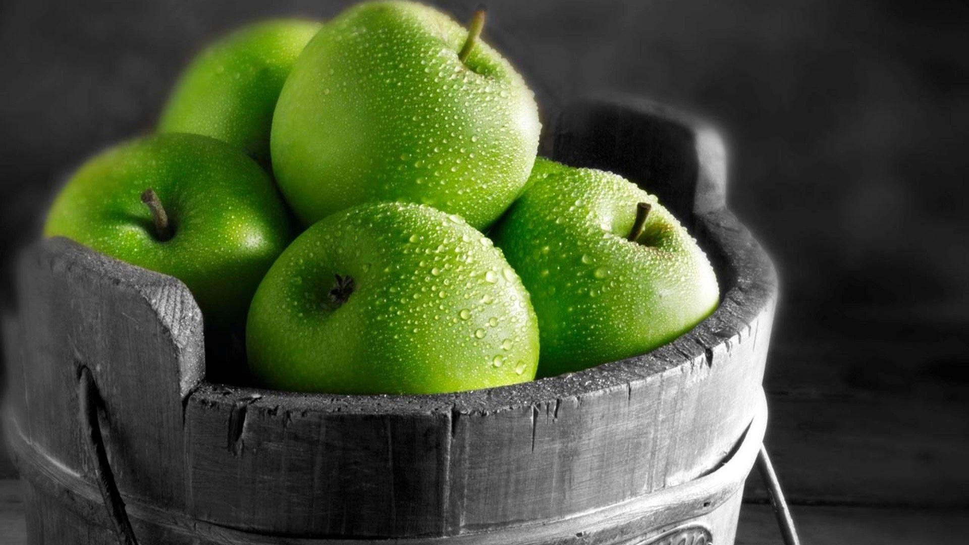 1920x1080 Green Apple Wallpaper, Desktop