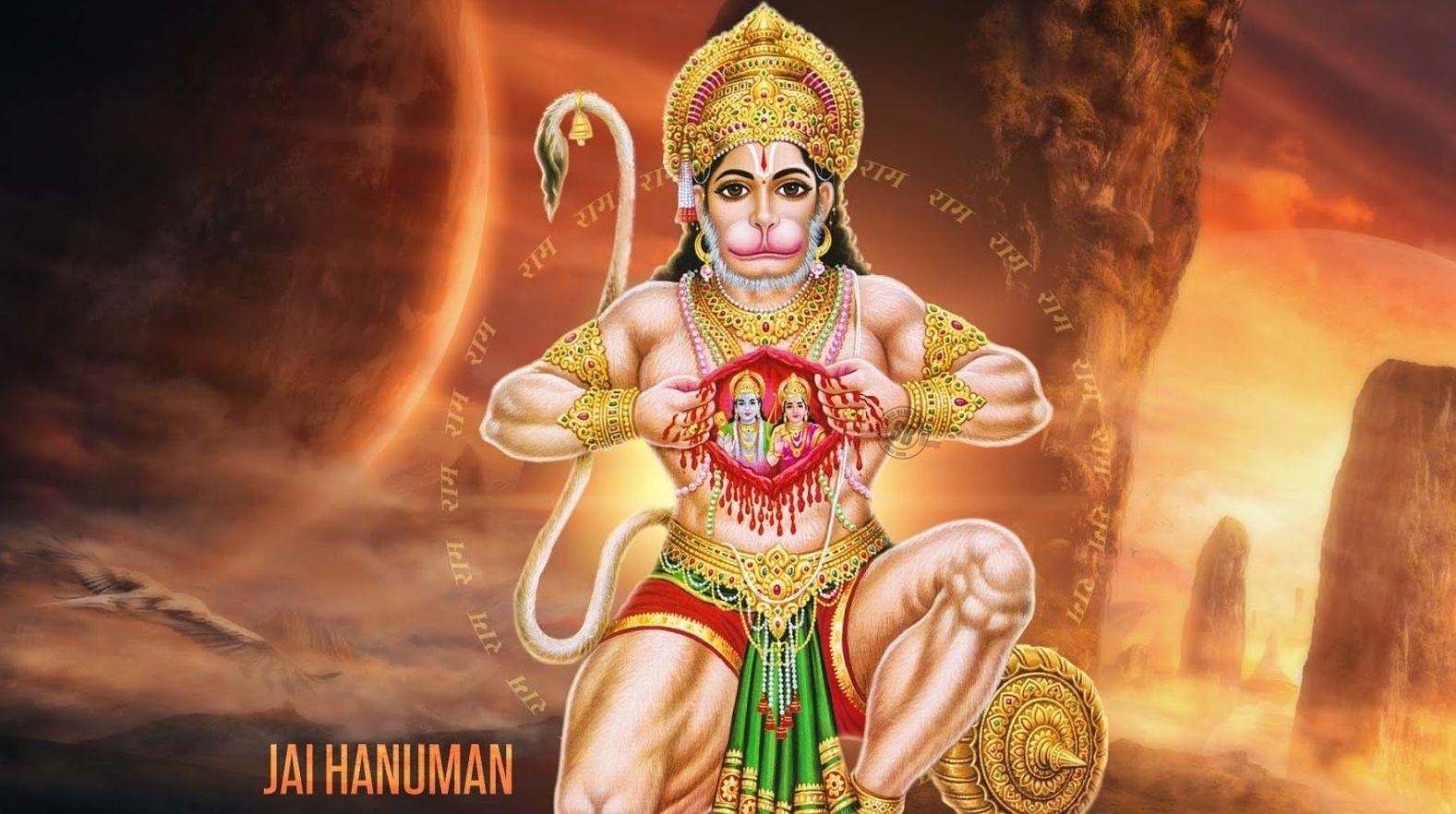 1580x890 Hanuman HD Wallpaper Body, Desktop