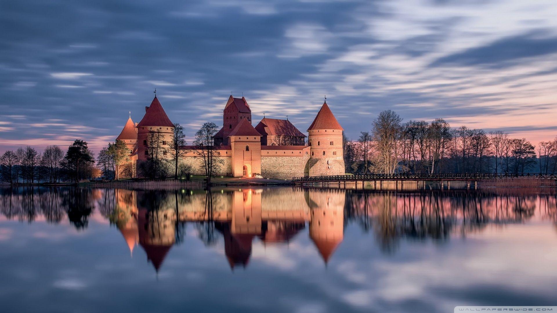 1920x1080 Trakai Island Castle, Lithuania HD desktop wallpaper, High, Desktop