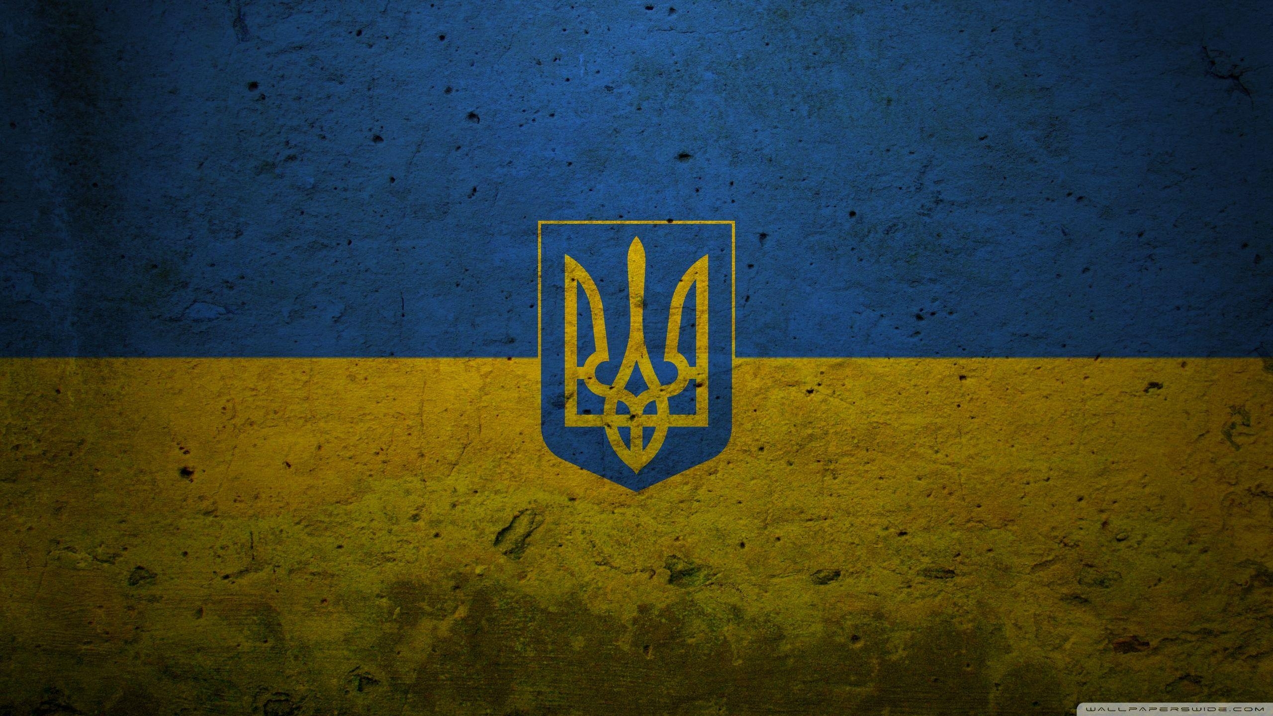 2560x1440 Grunge Ukraine Presidential Flag HD desktop wallpaper, High, Desktop