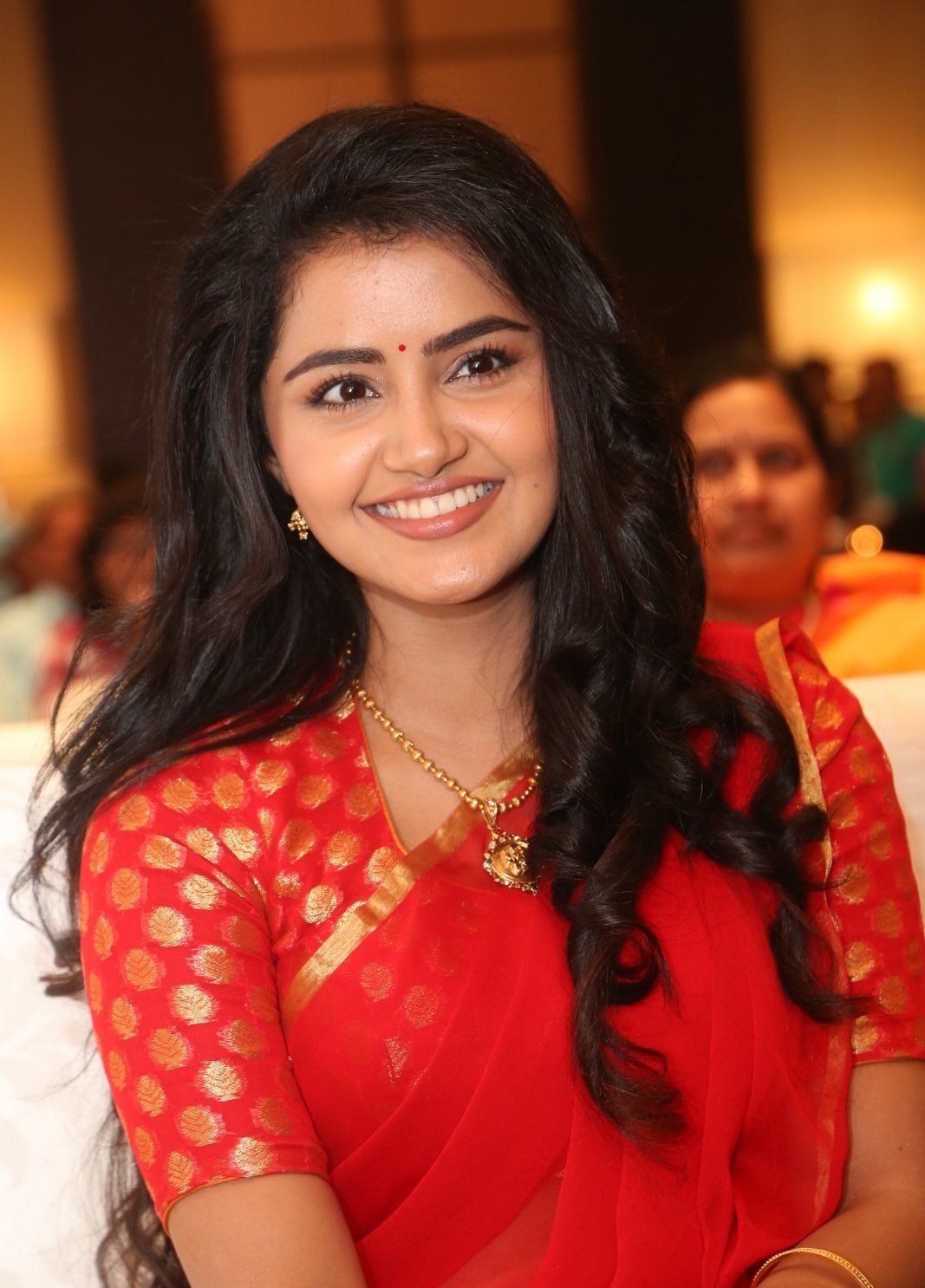 1070x1490 Anupama Parameswaran Hot in Red Saree Latest Photo HD StillsCineFrames, Phone