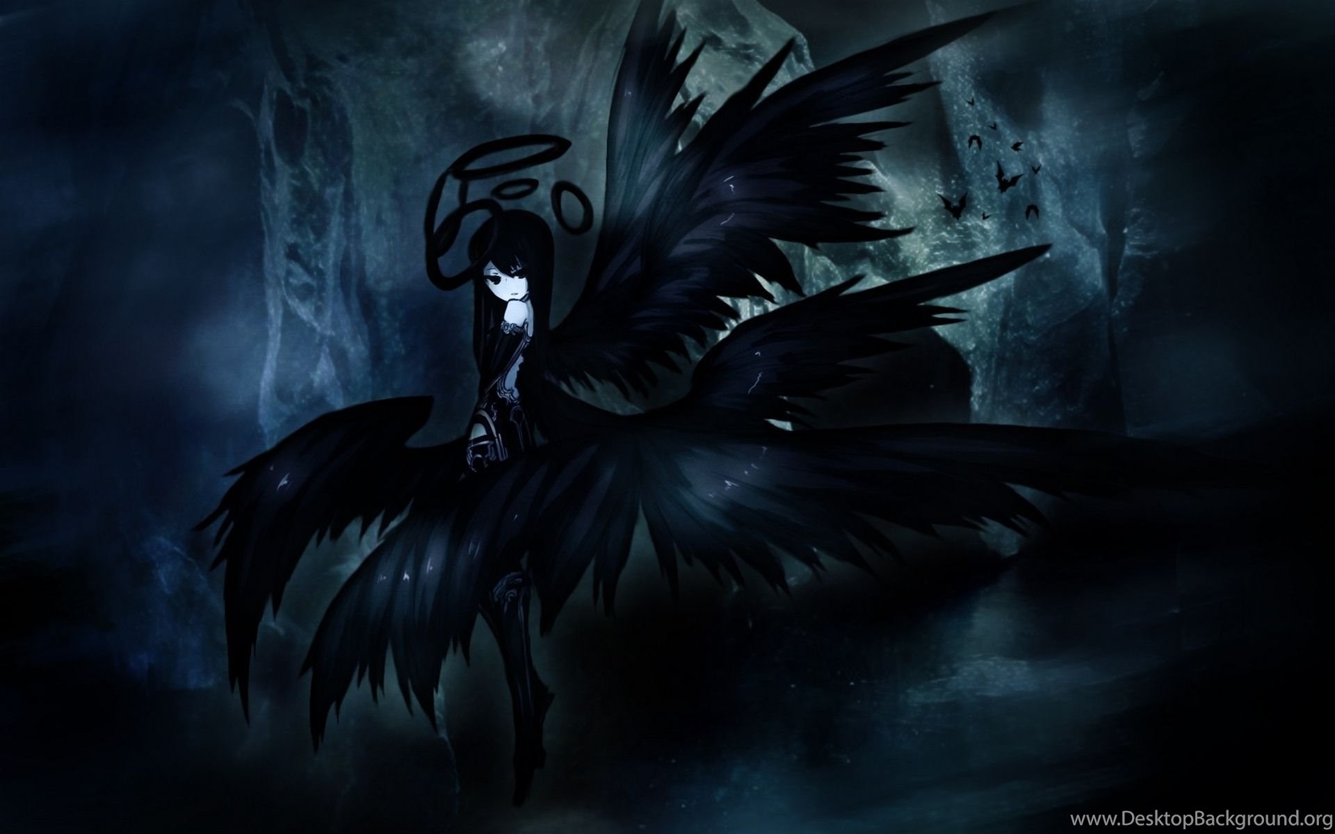 1920x1200 Dark Anime Angel Wallpaper 6321  UMad.com Desktop Background, Desktop