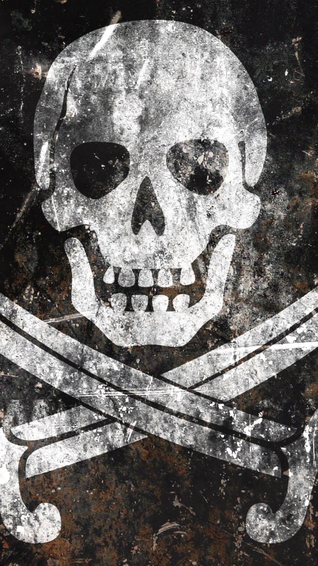 1080x1920 Pirate Flag Wallpaper iPhone, Phone