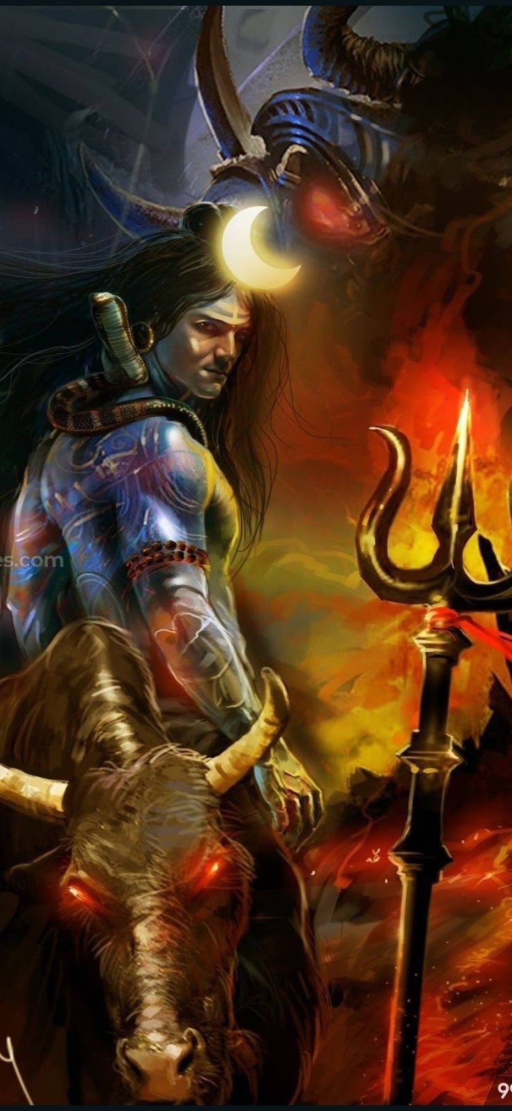 740x1600 mahadev HD wallpaper, Phone