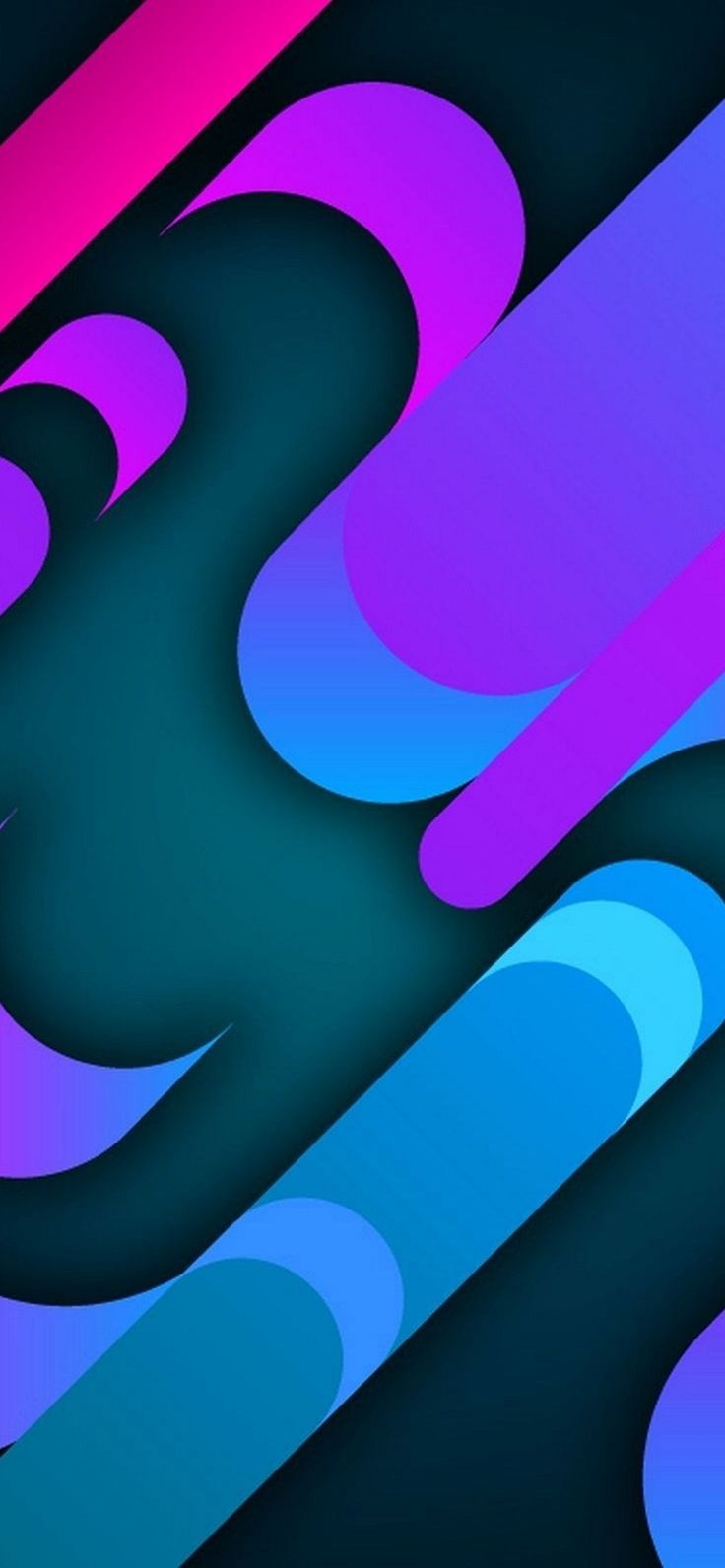 740x1600 iOS iPhone X, XS, XR, XS Max, purple, blue, clean, pattern, simple, abstract, appl. Android wallpaper art, Android wallpaper blue, iPhone homescreen wallpaper, Phone