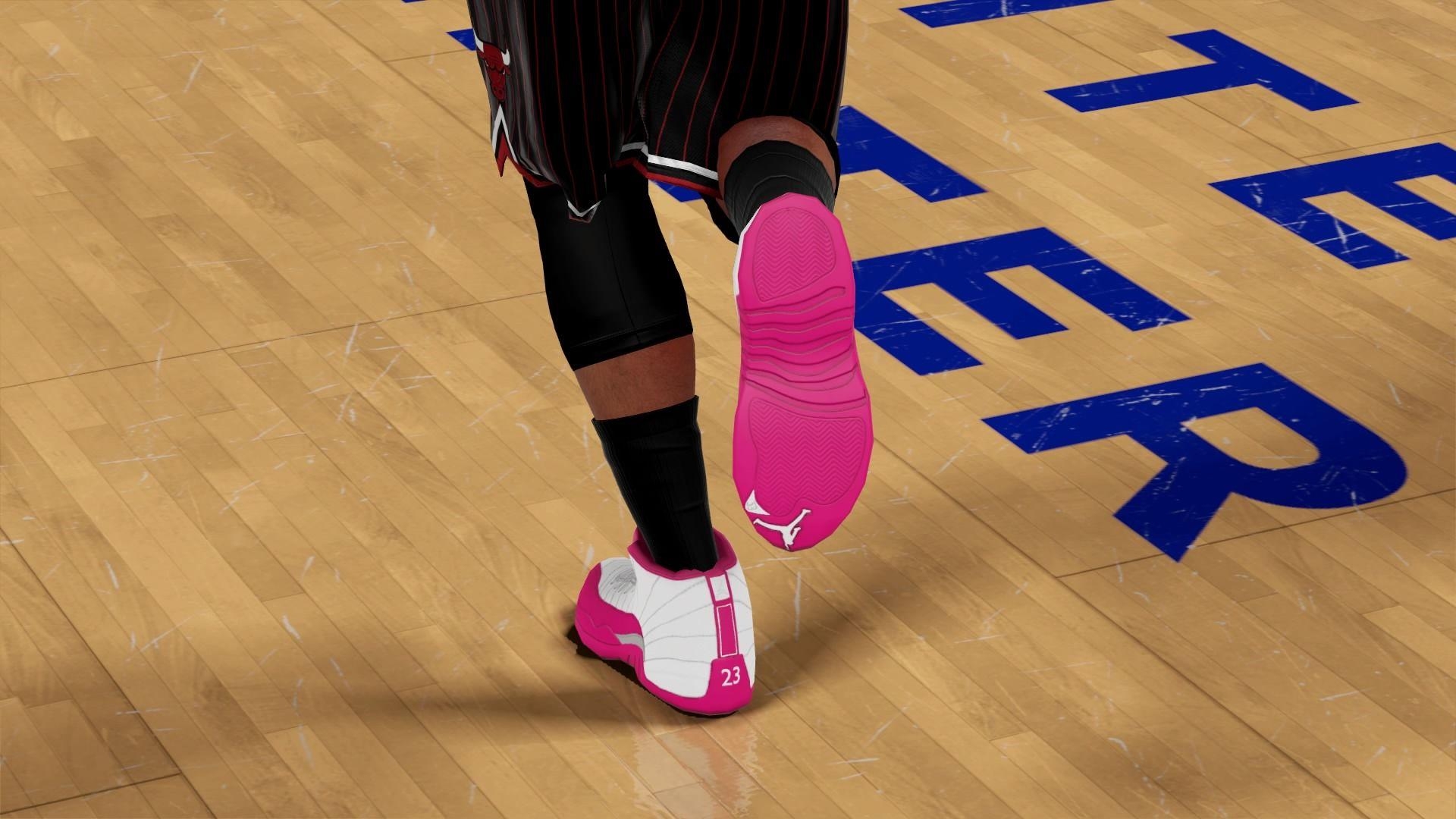 1920x1080 NBA 2K16 Kicks: The Air Jordan 12 GS Dynamic Pink Looks Great, Desktop