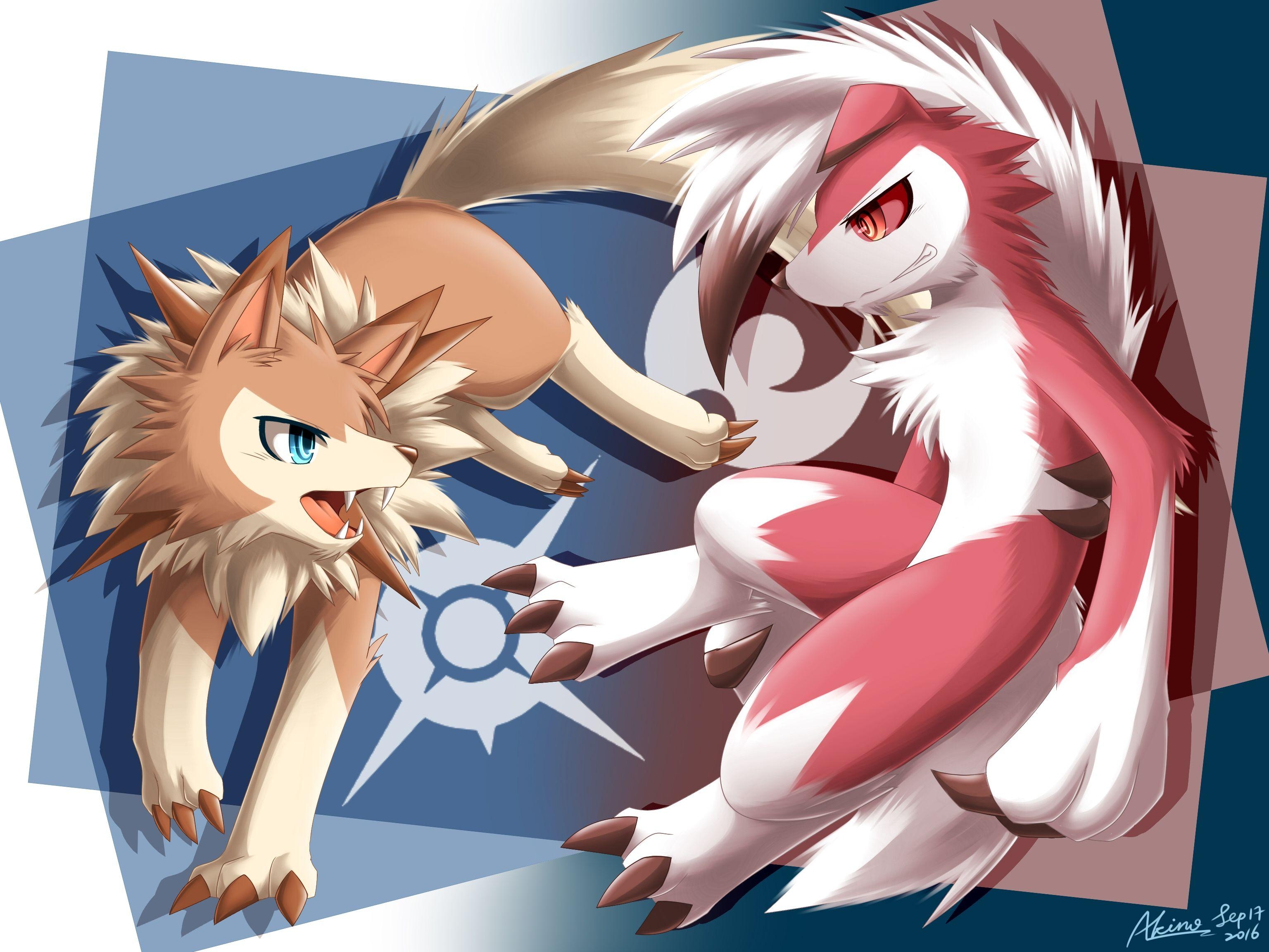 3080x2310 Lycanroc Midday and Midnight Form HD Wallpaper. Background Image, Desktop