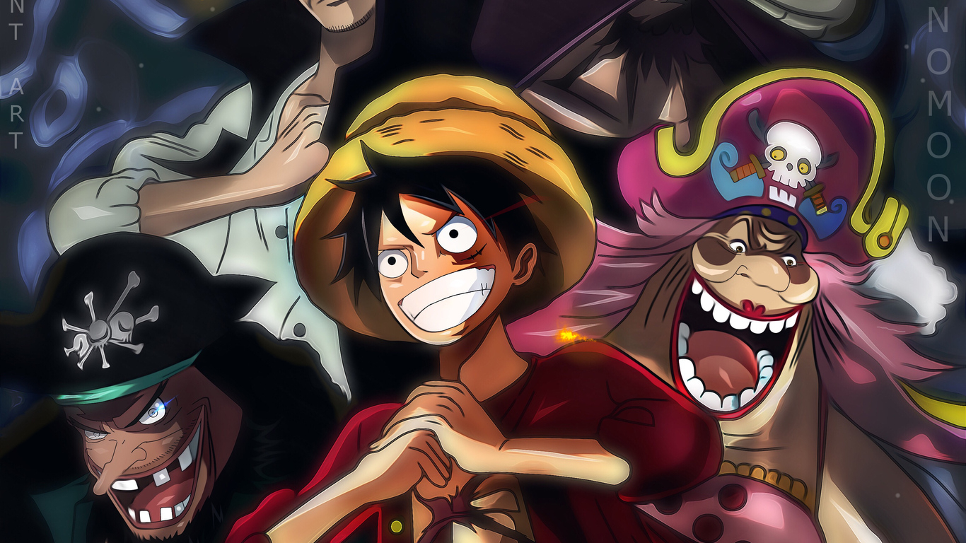 1370x770 One Piece Charlotte Linlin Kaido Marshall D Teach Monkey D Luffy Shanks  Resolution HD 4k Wallpaper, Image, Background, Photo and Picture, Desktop