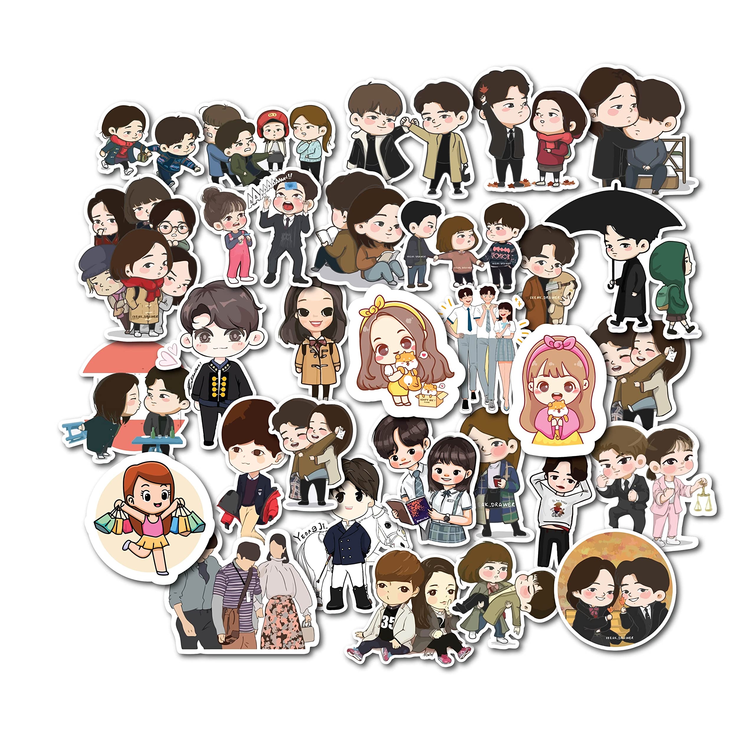 2560x2560 Buy 30 PCs Goblin K Drama Scrapbook Stickers for journals A4 Size Online at Low Prices in India, Phone