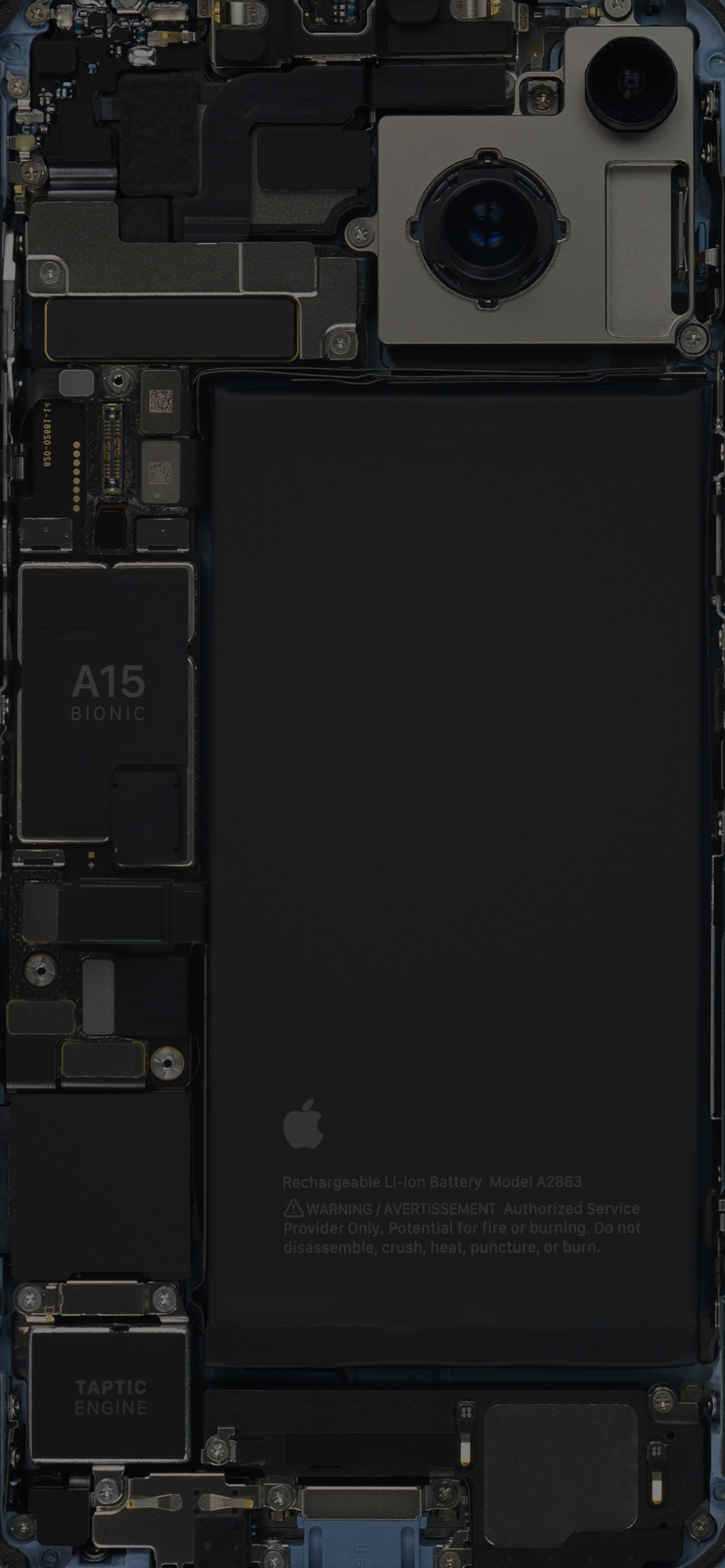 1170x2540 iPhone 14 Teardown Wallpaper, Phone