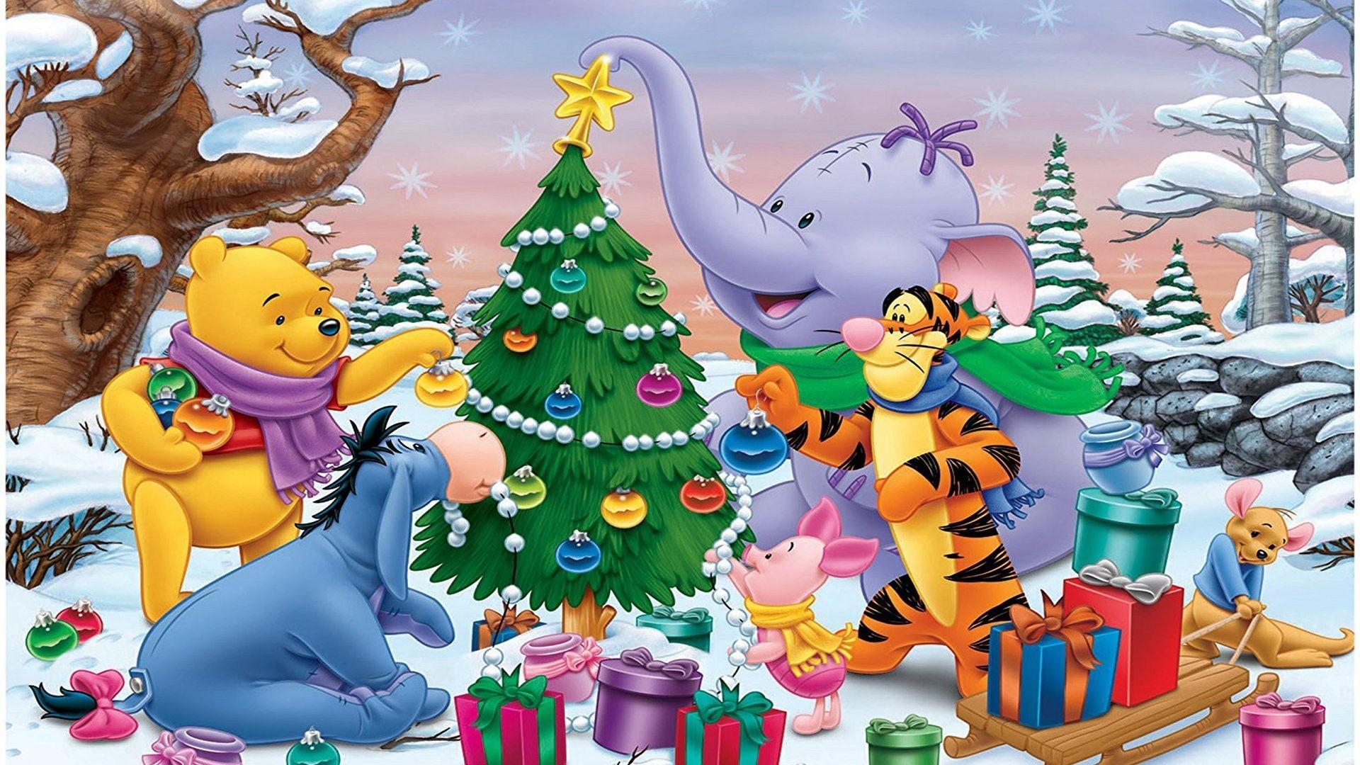 1920x1080 Winnie the Pooh Christmas Wallpaper, Desktop