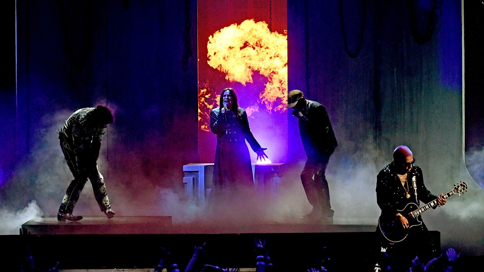 1600x900 See Ozzy, Post Malone, Travis Scott Perform Fiery Take What You, Desktop