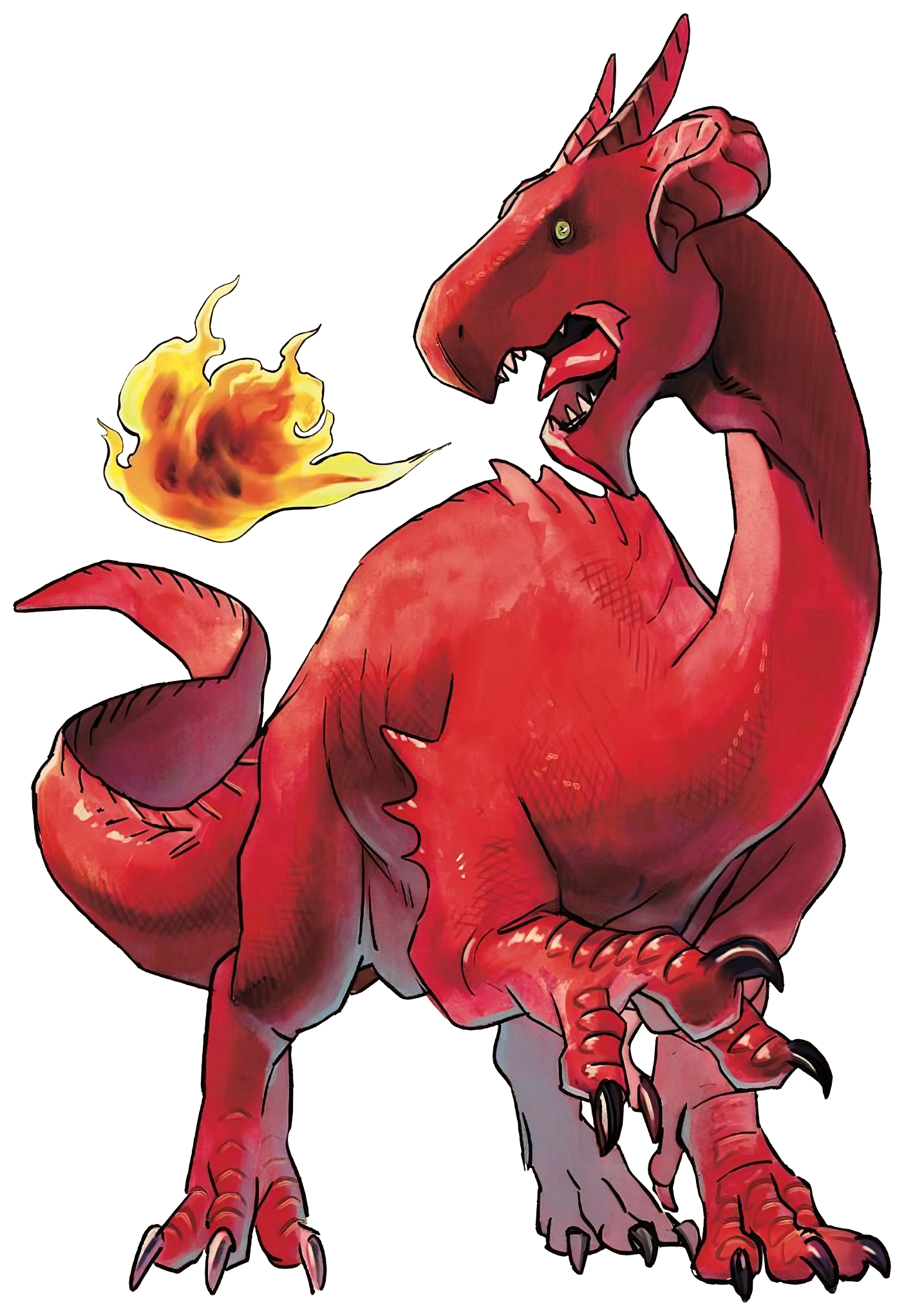 1410x2050 Red Dragon. Delicious in Dungeon, Phone