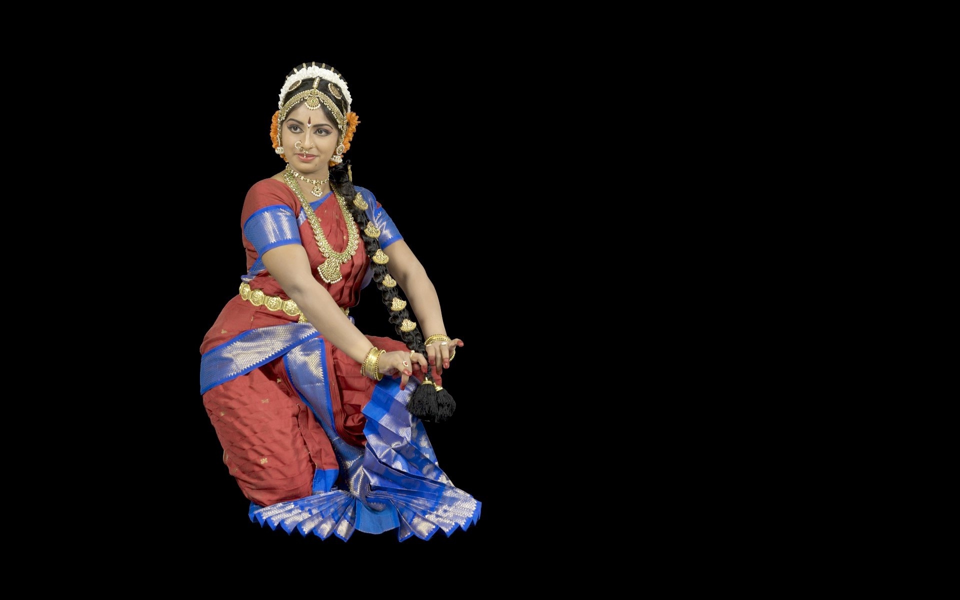 1920x1200 South Indian Kuchipudi Dance Dress Up Girl HD Wallpaper, Desktop