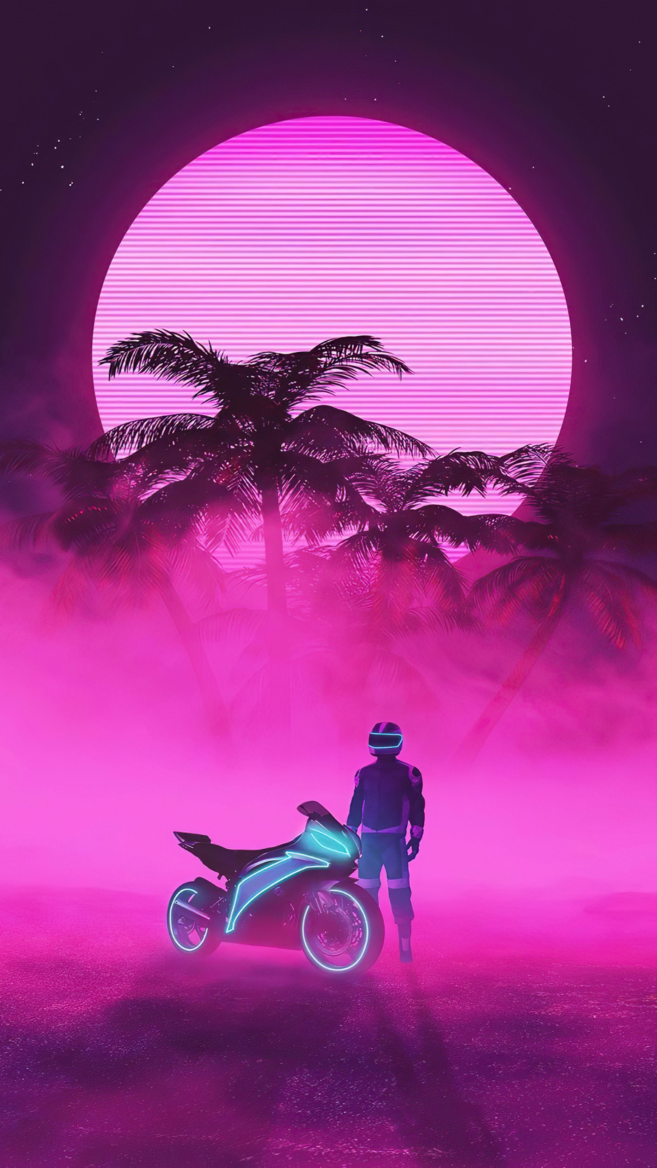 2160x3840 Neon Biker Boy 4k Sony Xperia X, XZ, Z5 Premium HD 4k, Phone