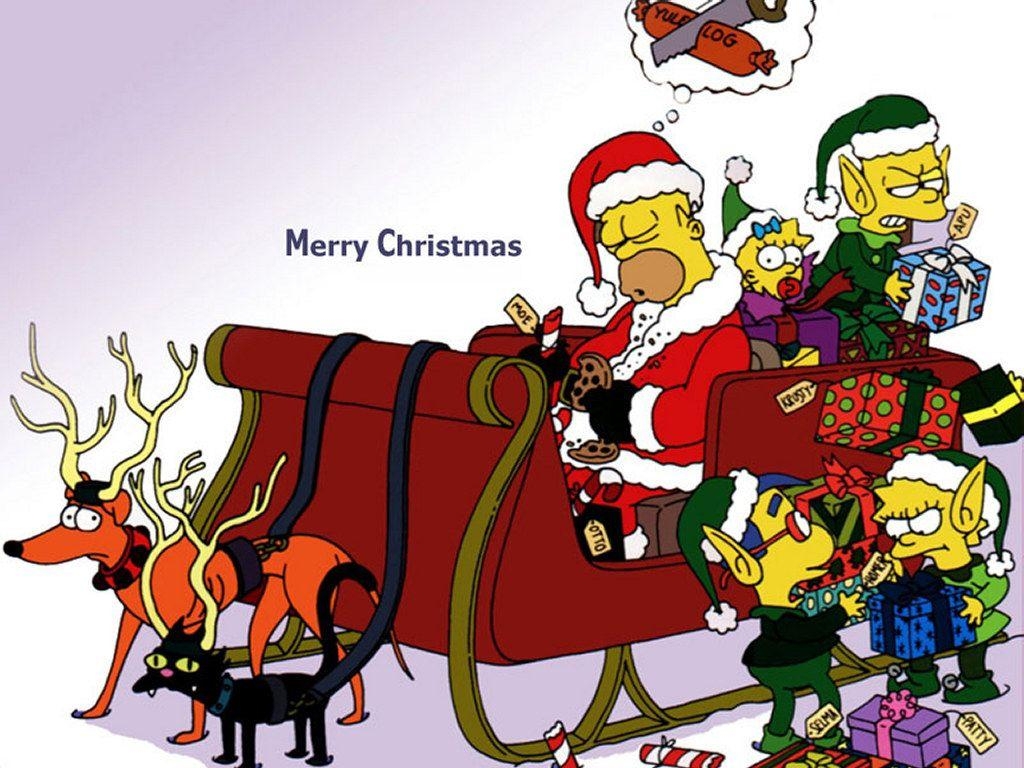 1030x770 dream blog: simpsons christmas wallpaper, Desktop