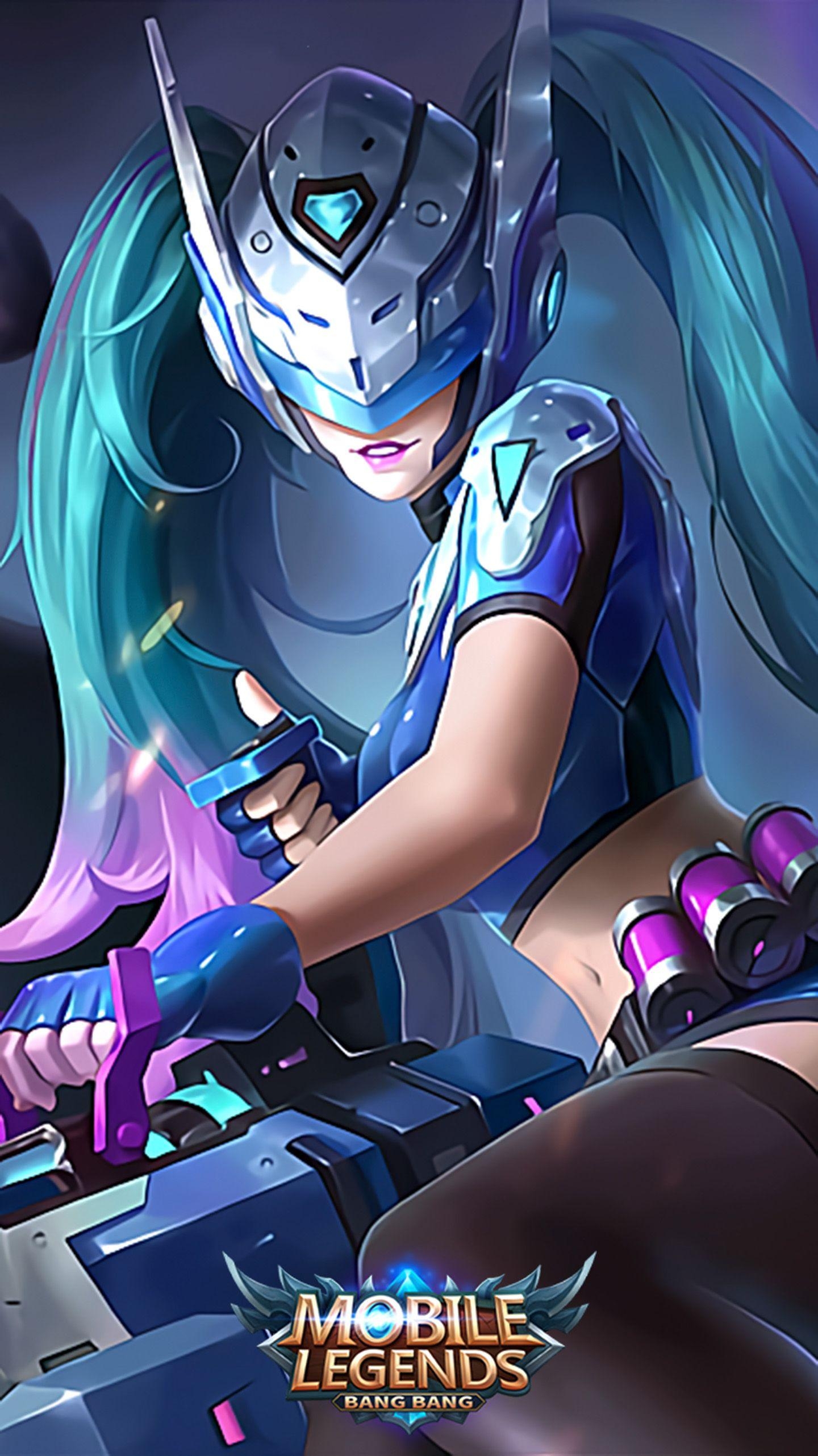 1440x2570 Layla Blue Spectre Rework Skin Skin Mobile Legends, HD, Phone