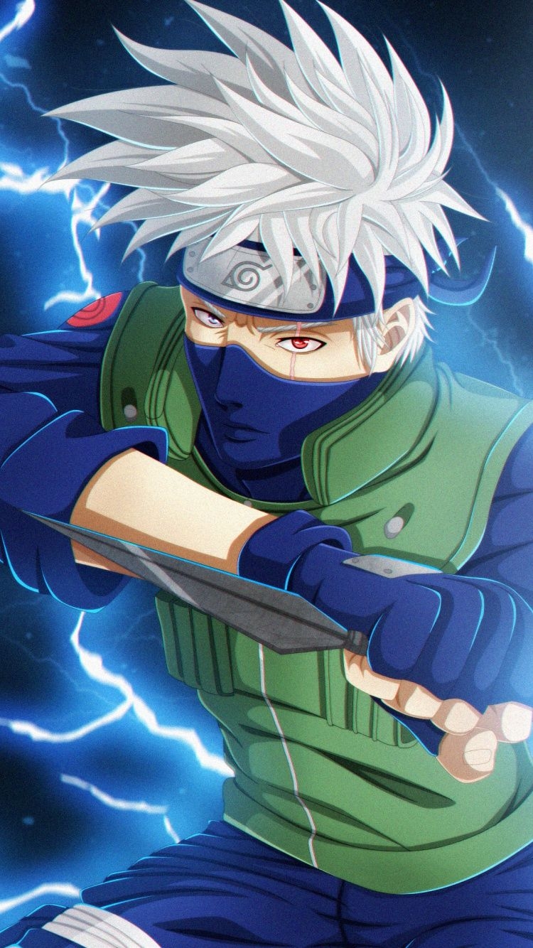 750x1340 Download Anime, Kakashi Hatake, art wallpaper, 750x iphone iPhone 8, Phone