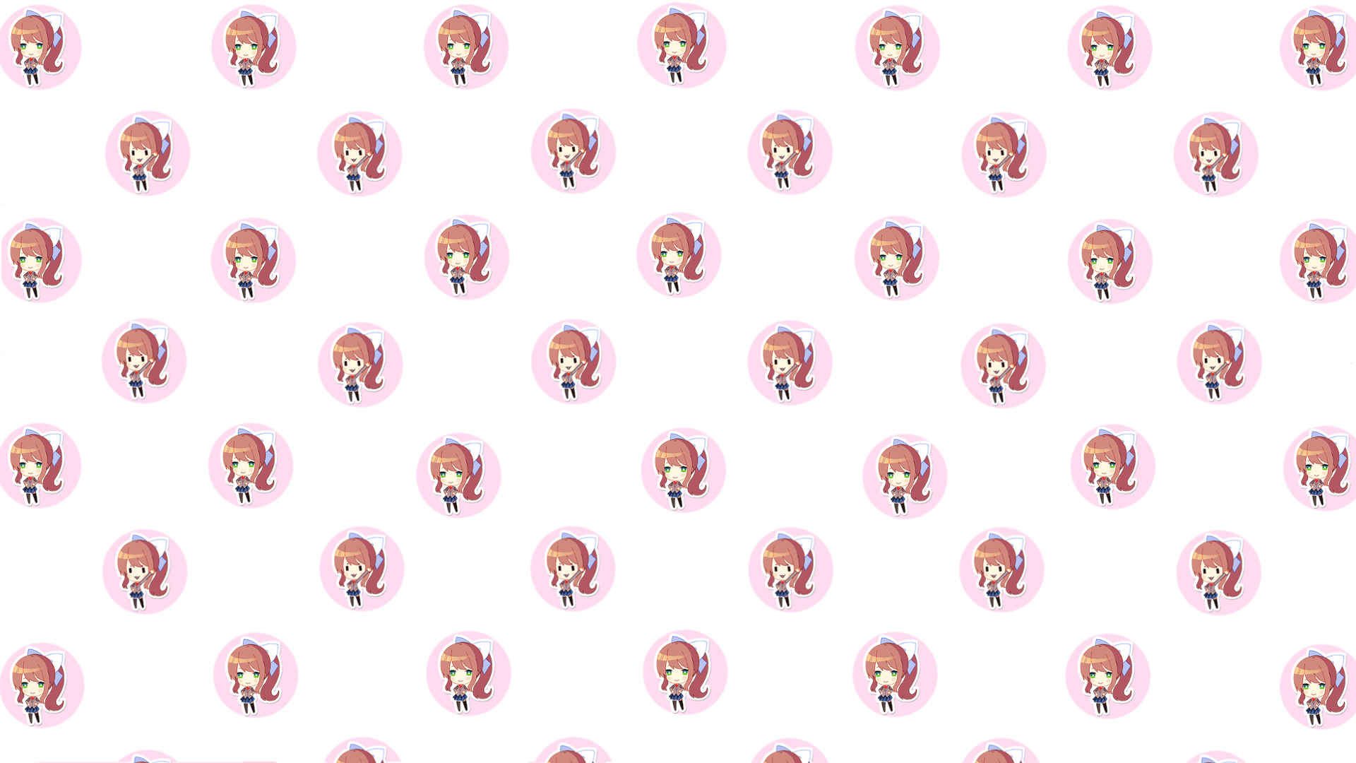 1920x1080 I Made Some Chibi Wallpaper For All Of The Dokis, Desktop