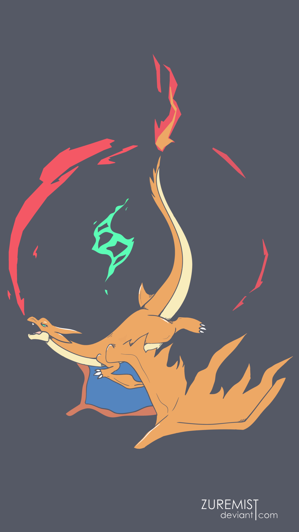 1030x1820 Charizard Wallpaper, Phone