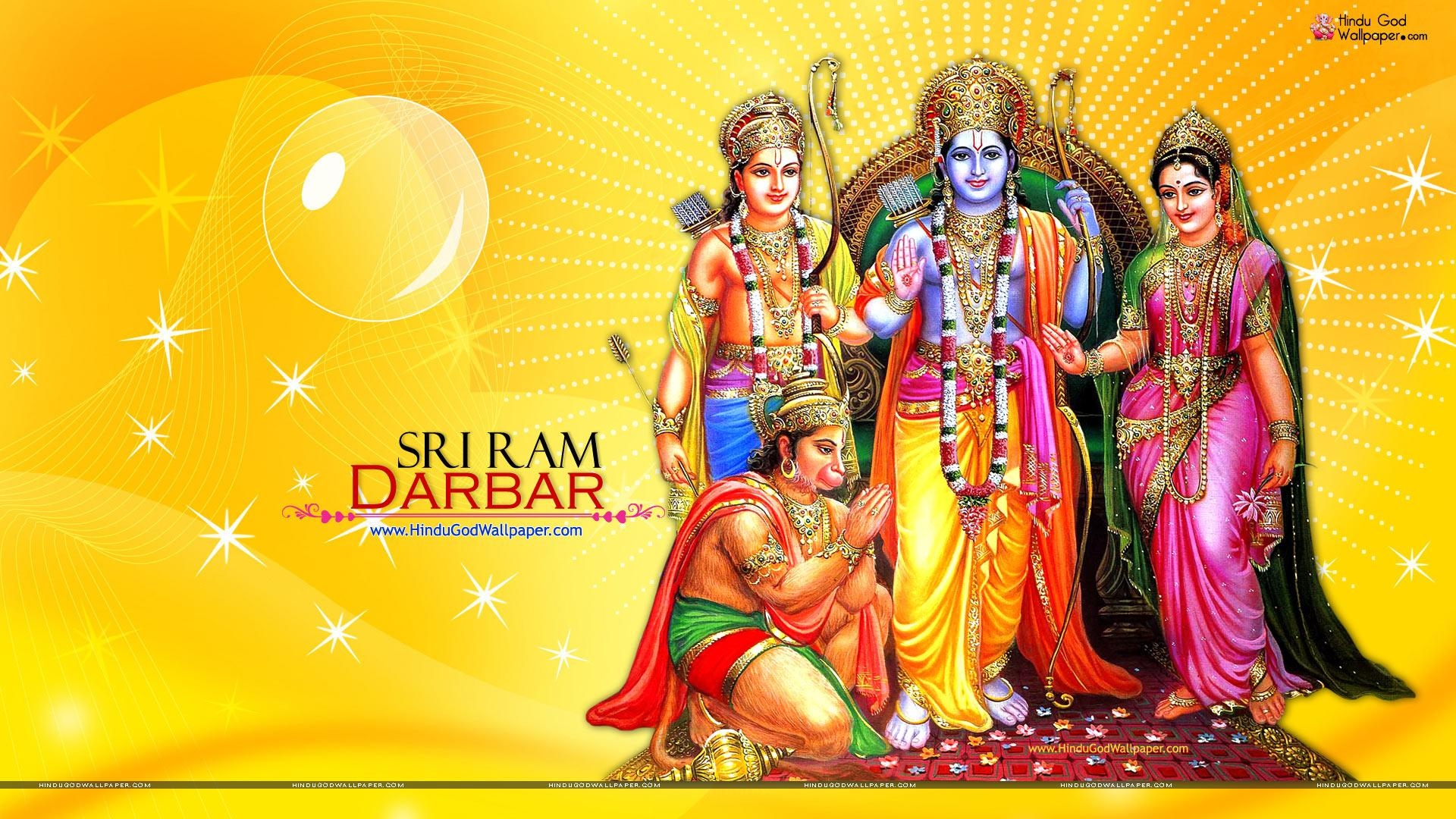 1920x1080 Shri Ram Darbar Wallpaper HD Free Download, Desktop