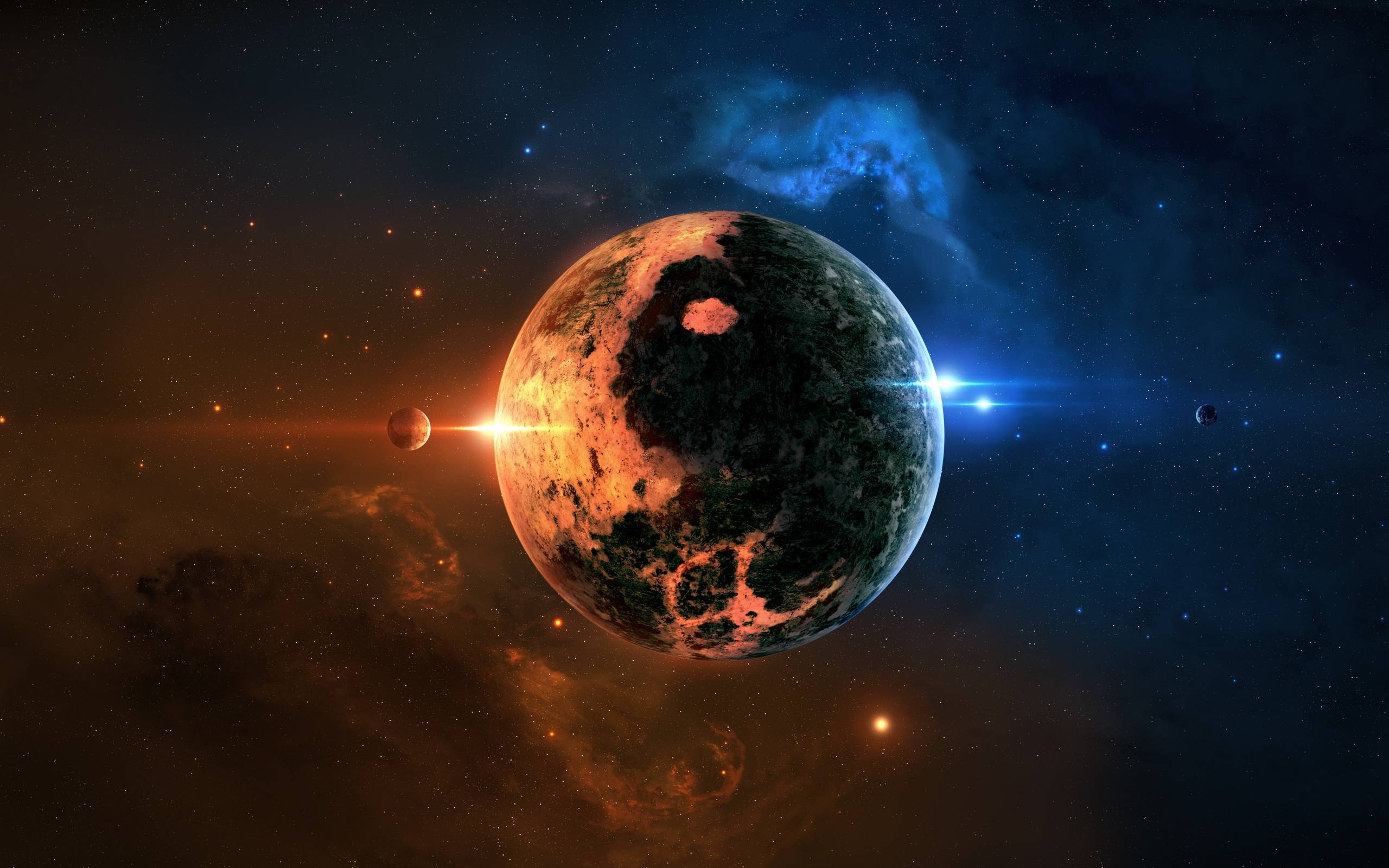 2560x1600 Planets And Stars Wallpaper, Desktop