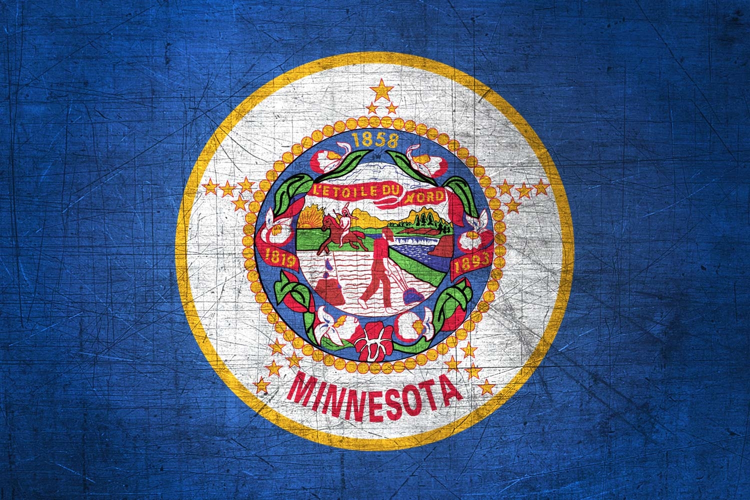 1500x1000 Minnesotan Flag Metal (Flag of Minnesota) it for free, Desktop