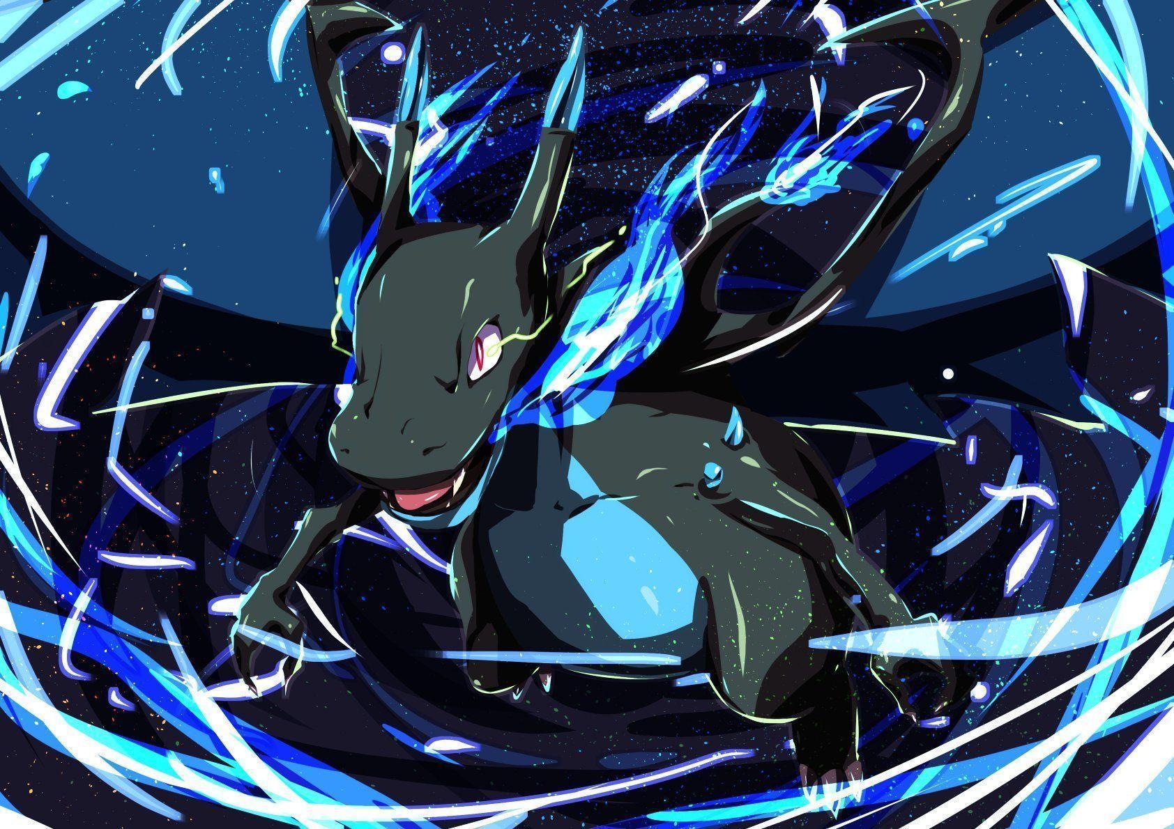 1690x1190 Mega Charizard X (Pokémon) HD Wallpaper, Desktop